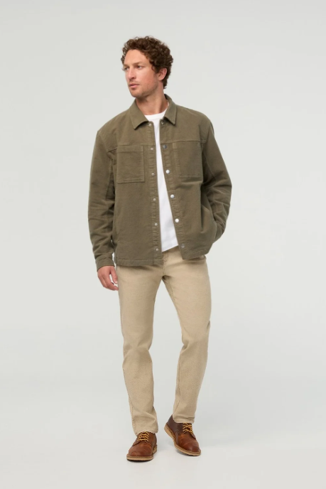 No Sweat Moleskin Jacket - Kelp