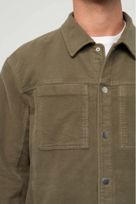 No Sweat Moleskin Jacket - Kelp