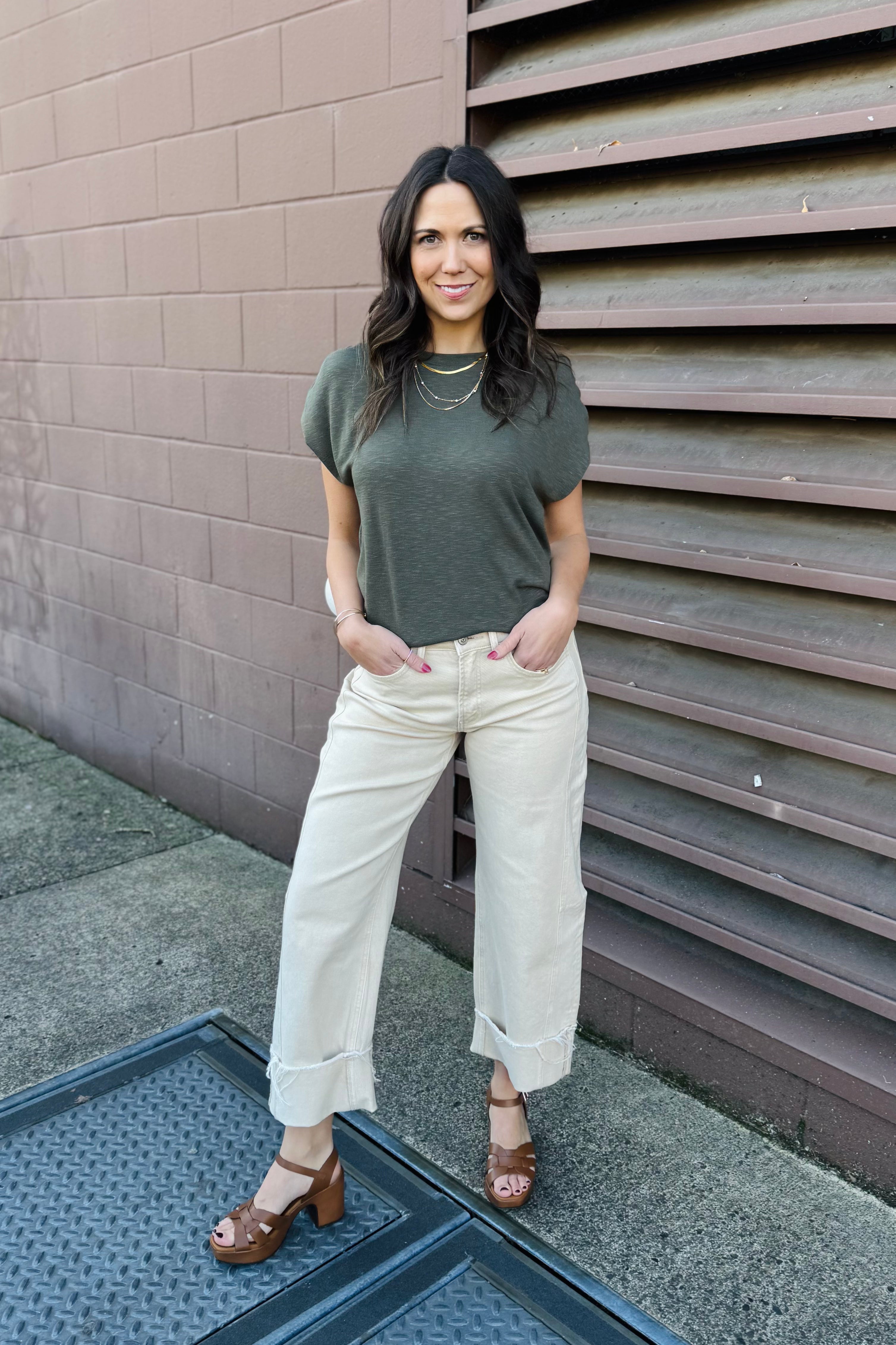 Sharon Shirred Bubble Top