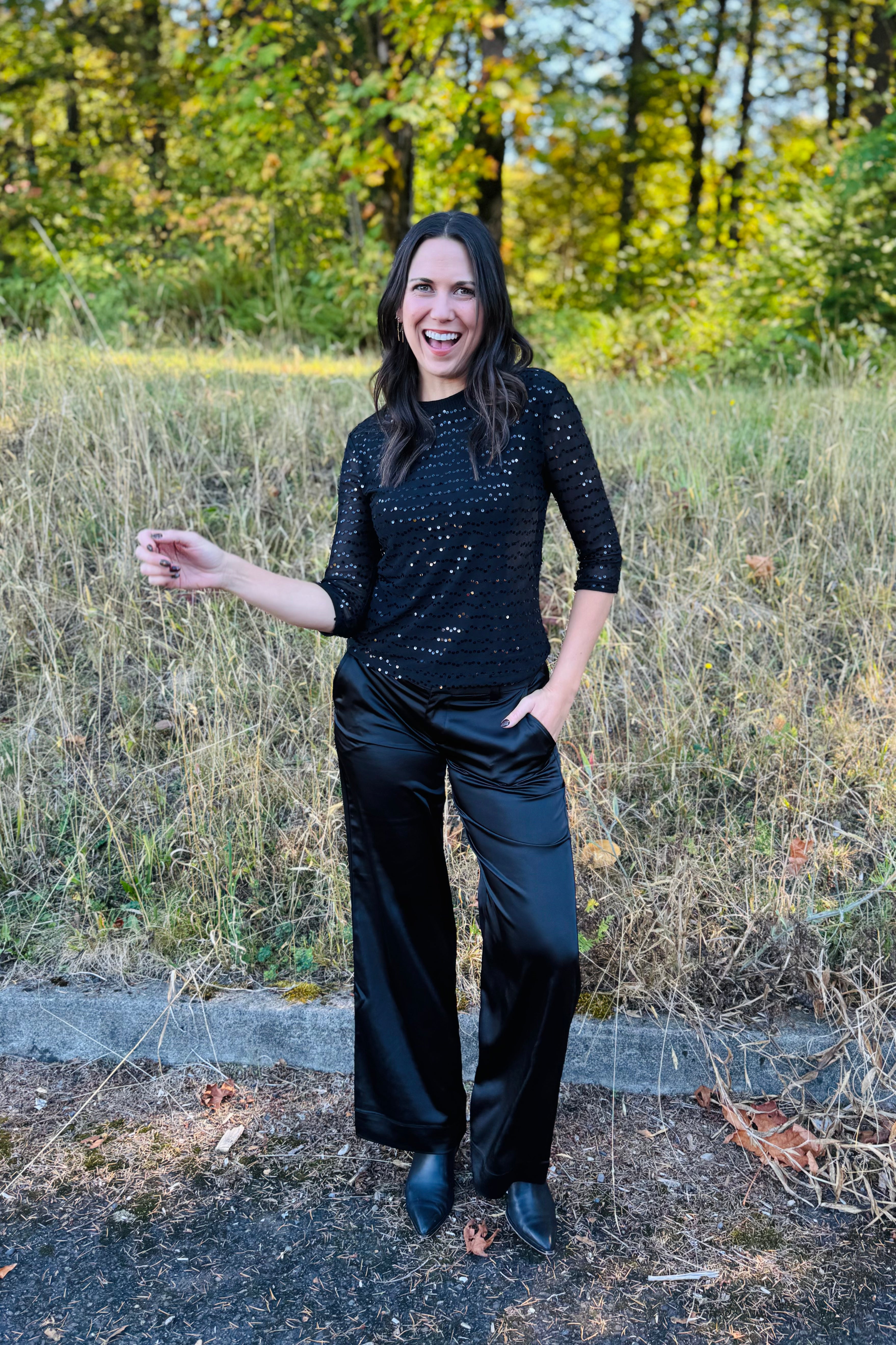 Spotlight Satin Trouser
