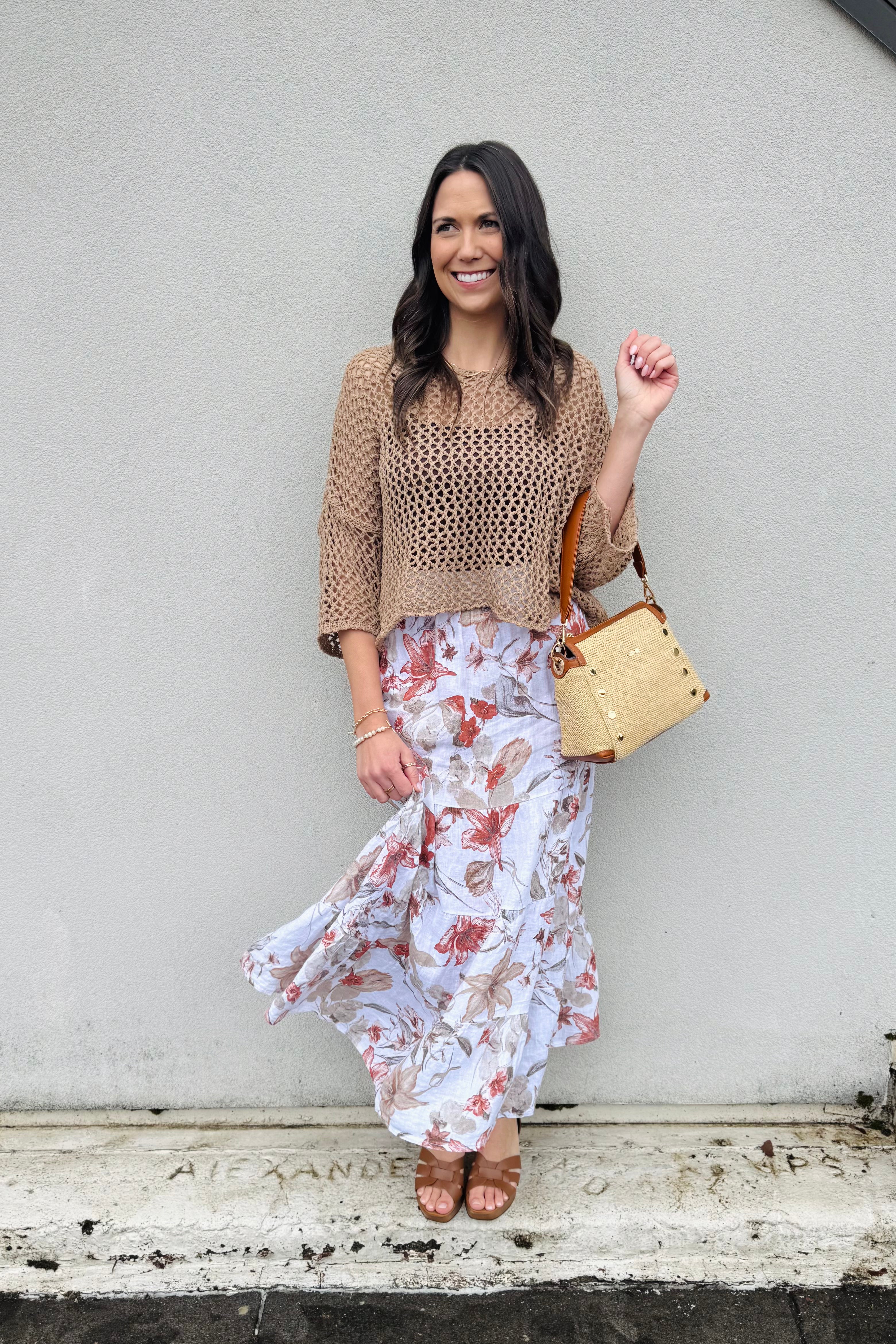 Star Flower Maxi Skirt