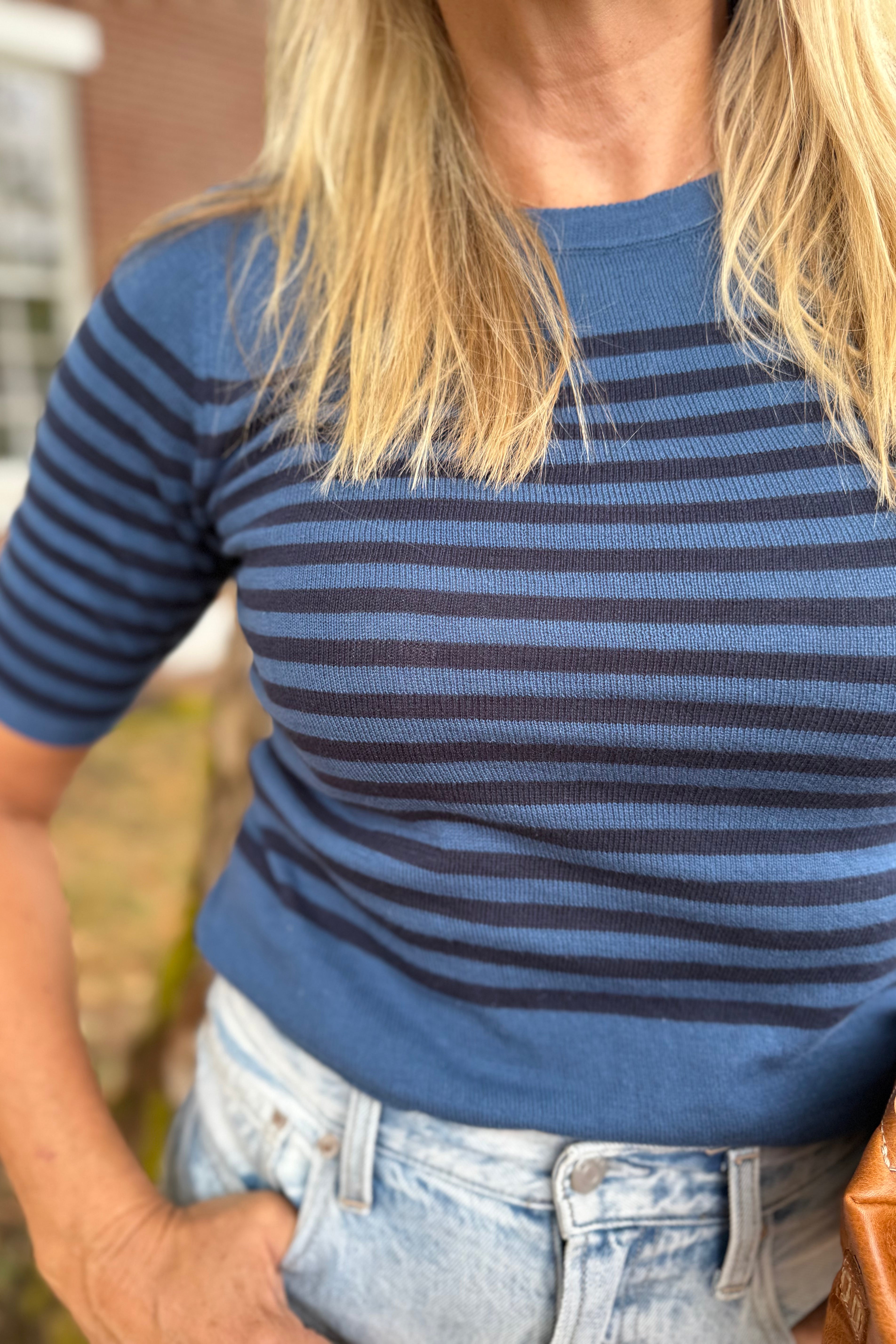 Stripe Pure Sweater Tee