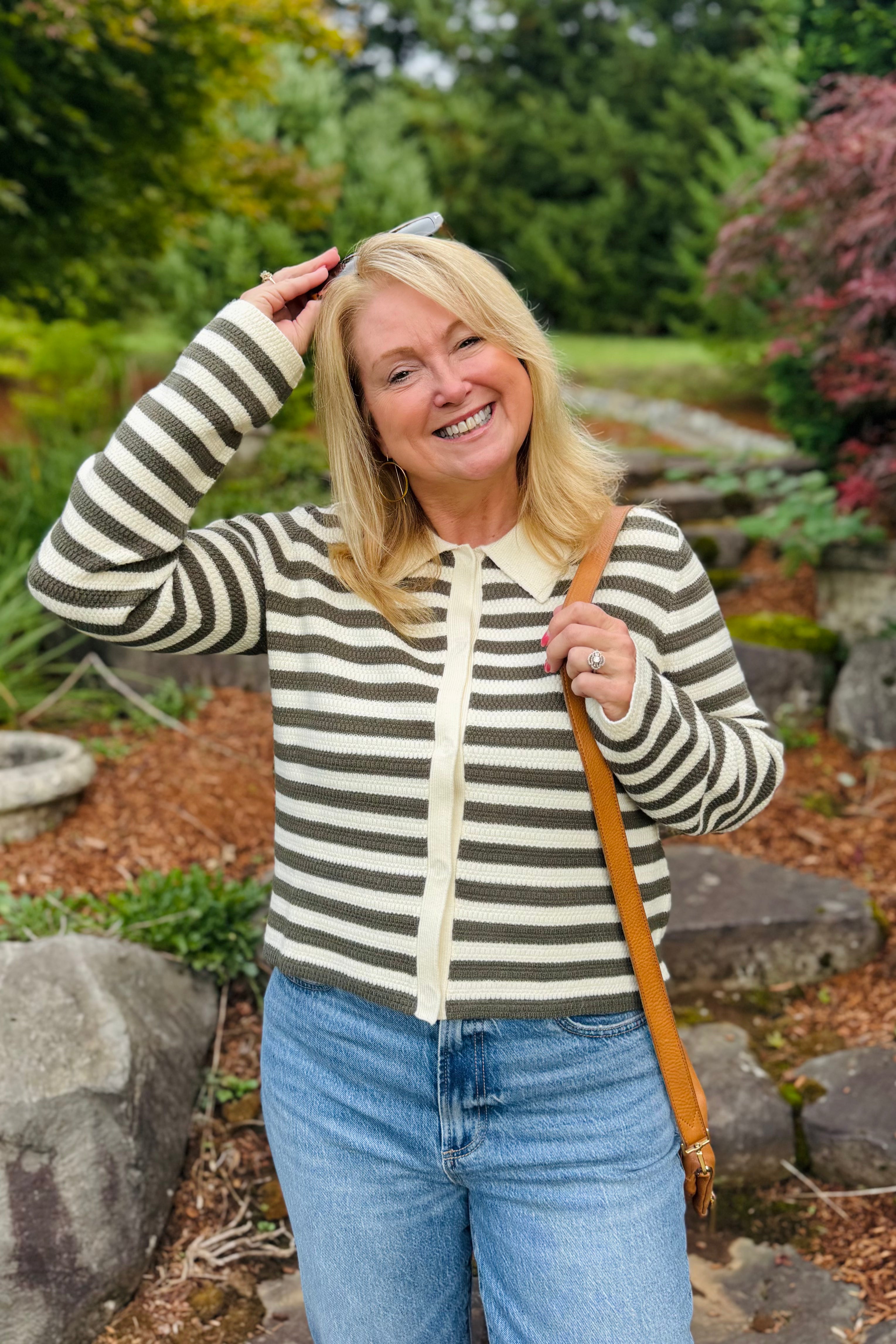 Striped Knit Cardigan