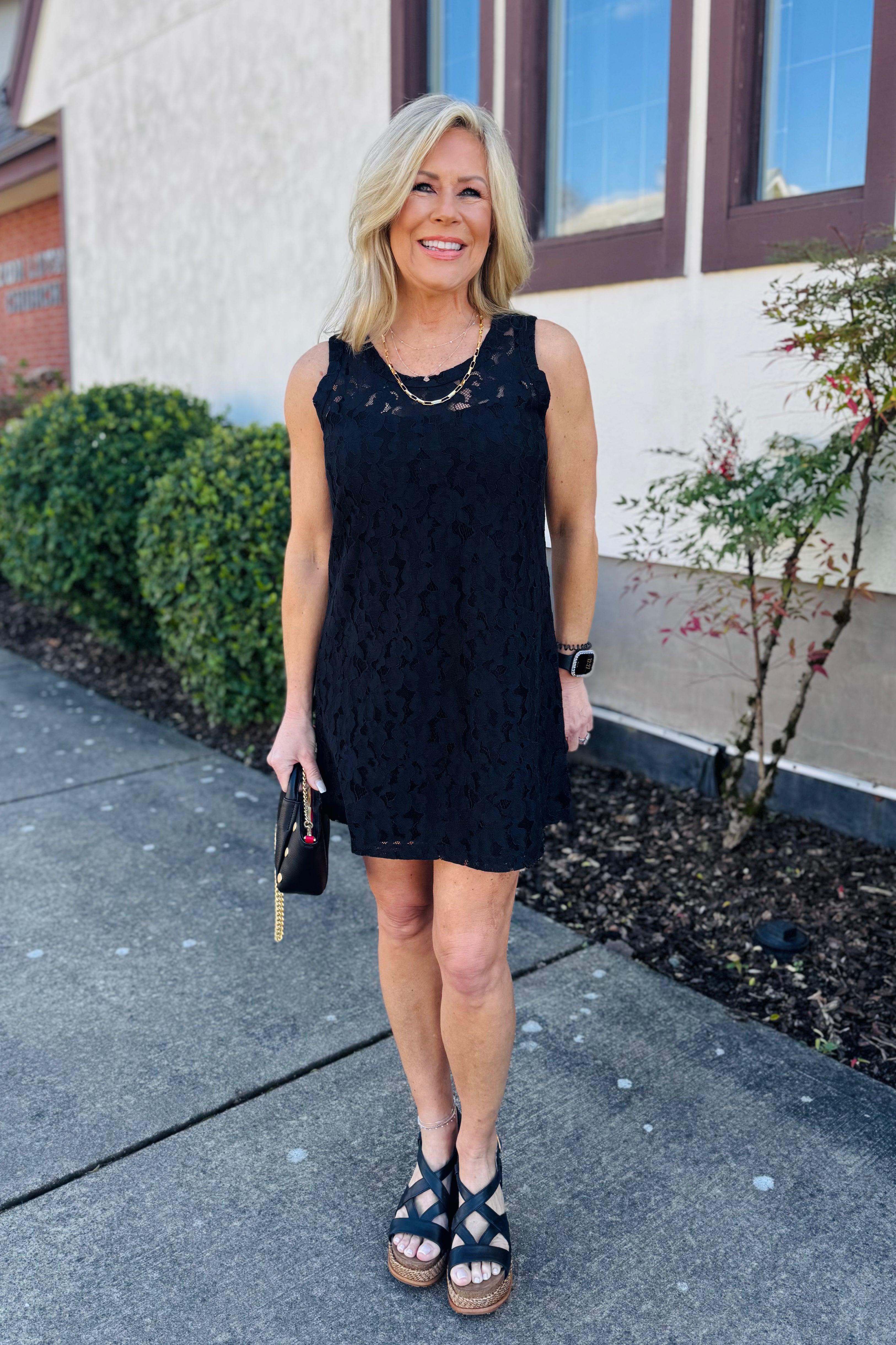 Sunday Best Lace Tank Dress