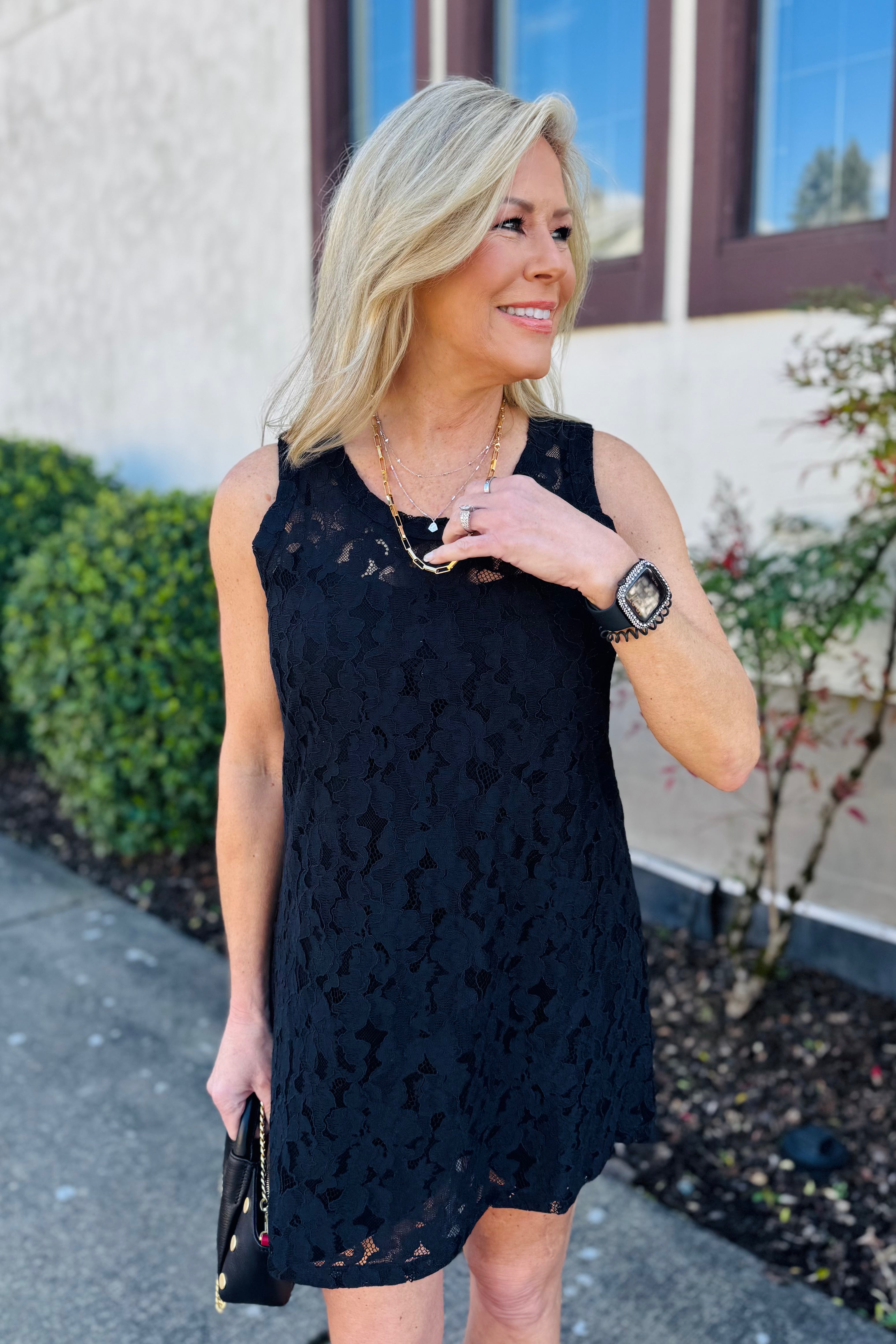Sunday Best Lace Tank Dress
