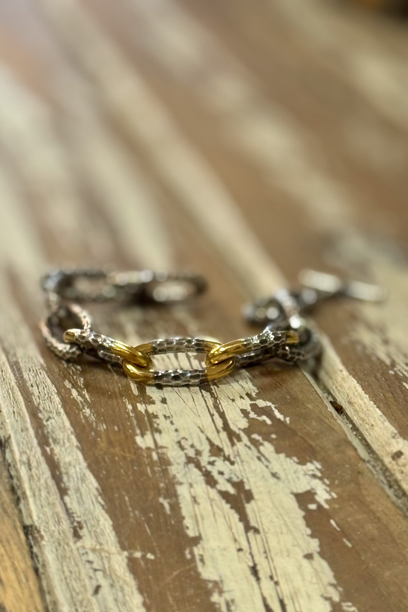 Two-Tone Eli Bracelet 8"