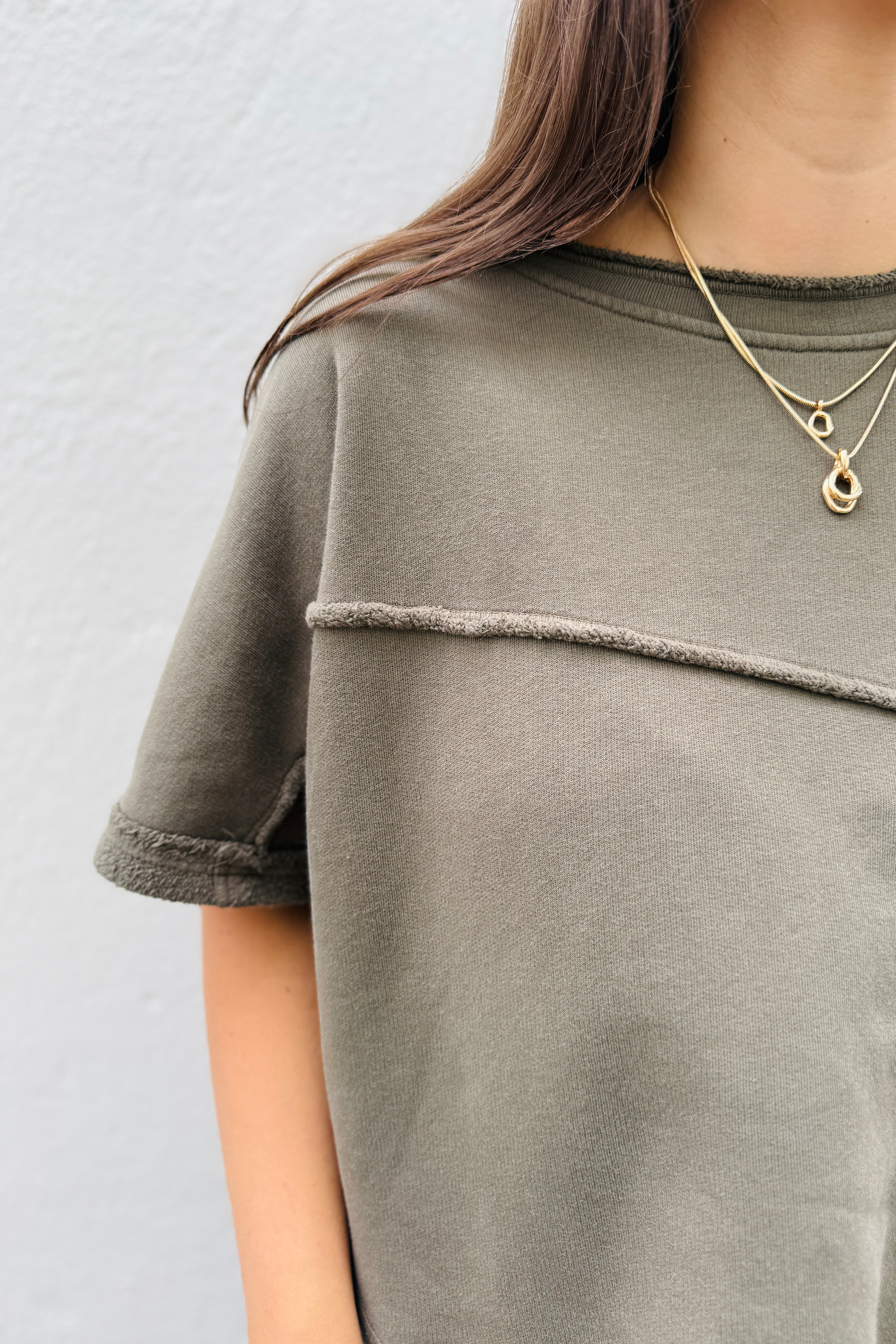 Vita Fleece Short Sleeve Pullover - Kombu Pigment