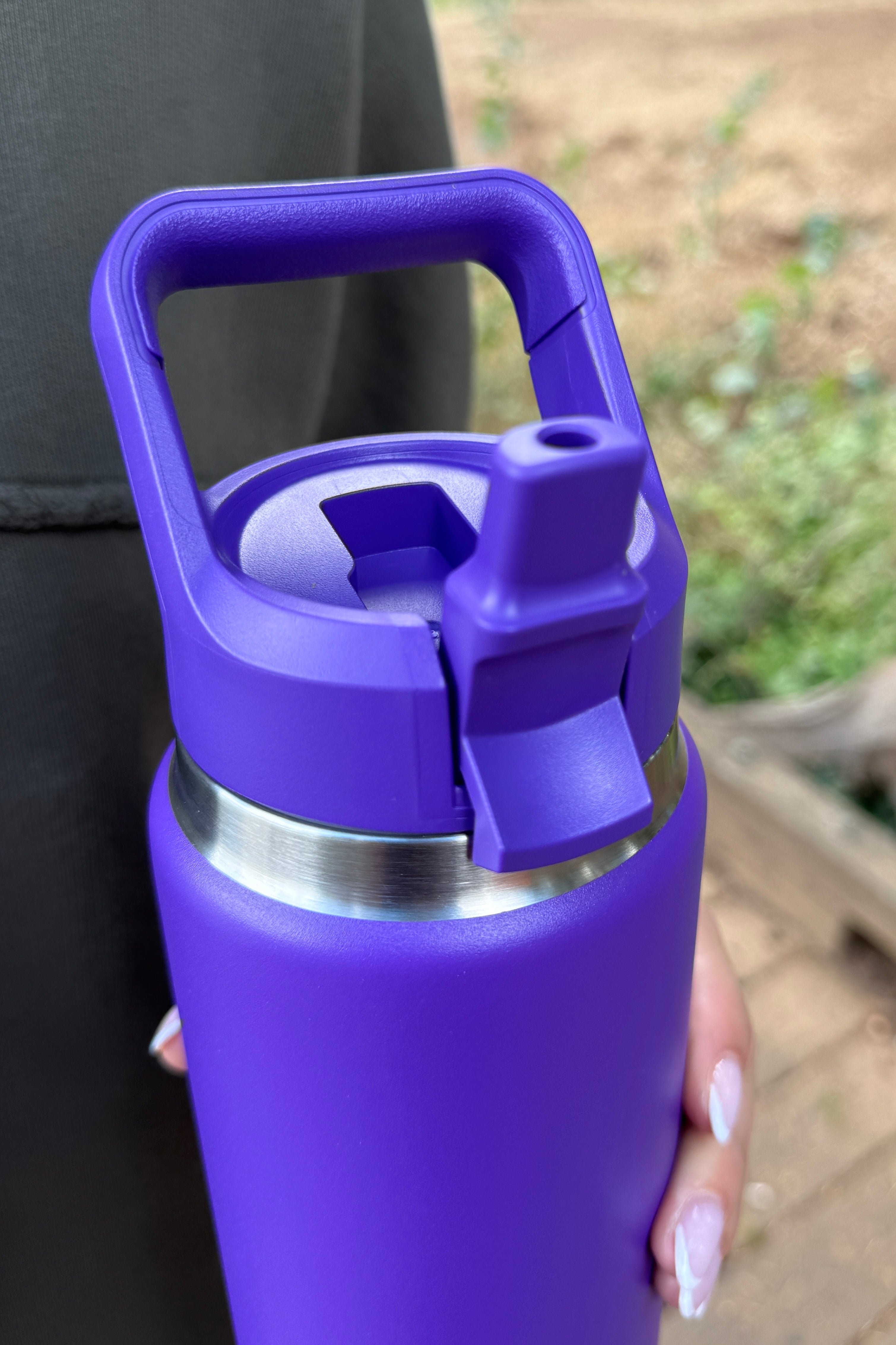 YETI Rambler 26 oz Water Bottle with Straw Cap - Pace Purple