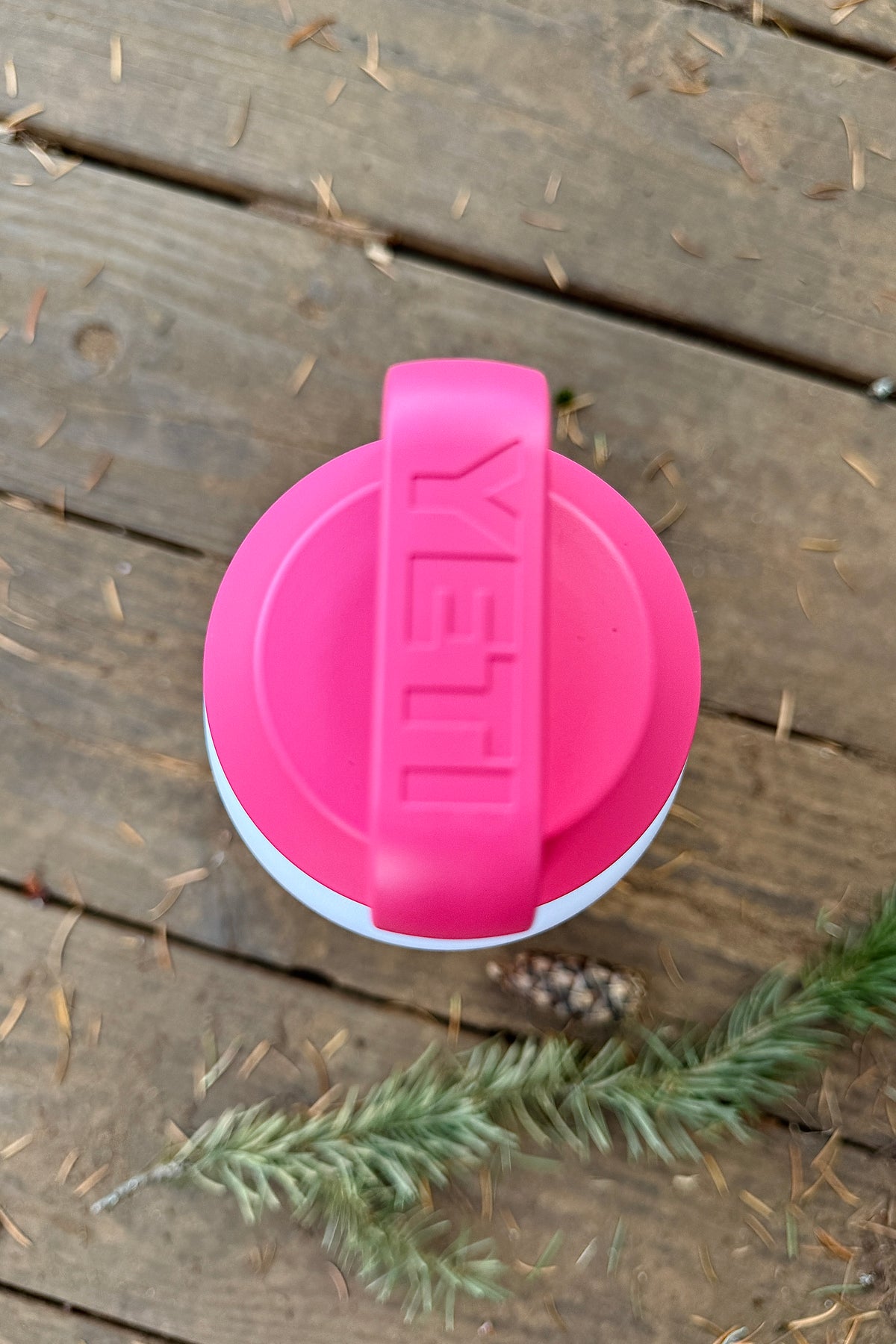 YETI Rambler 36 oz Bottle with Chug Cap - Moon Dust/Pink/Grasshopper