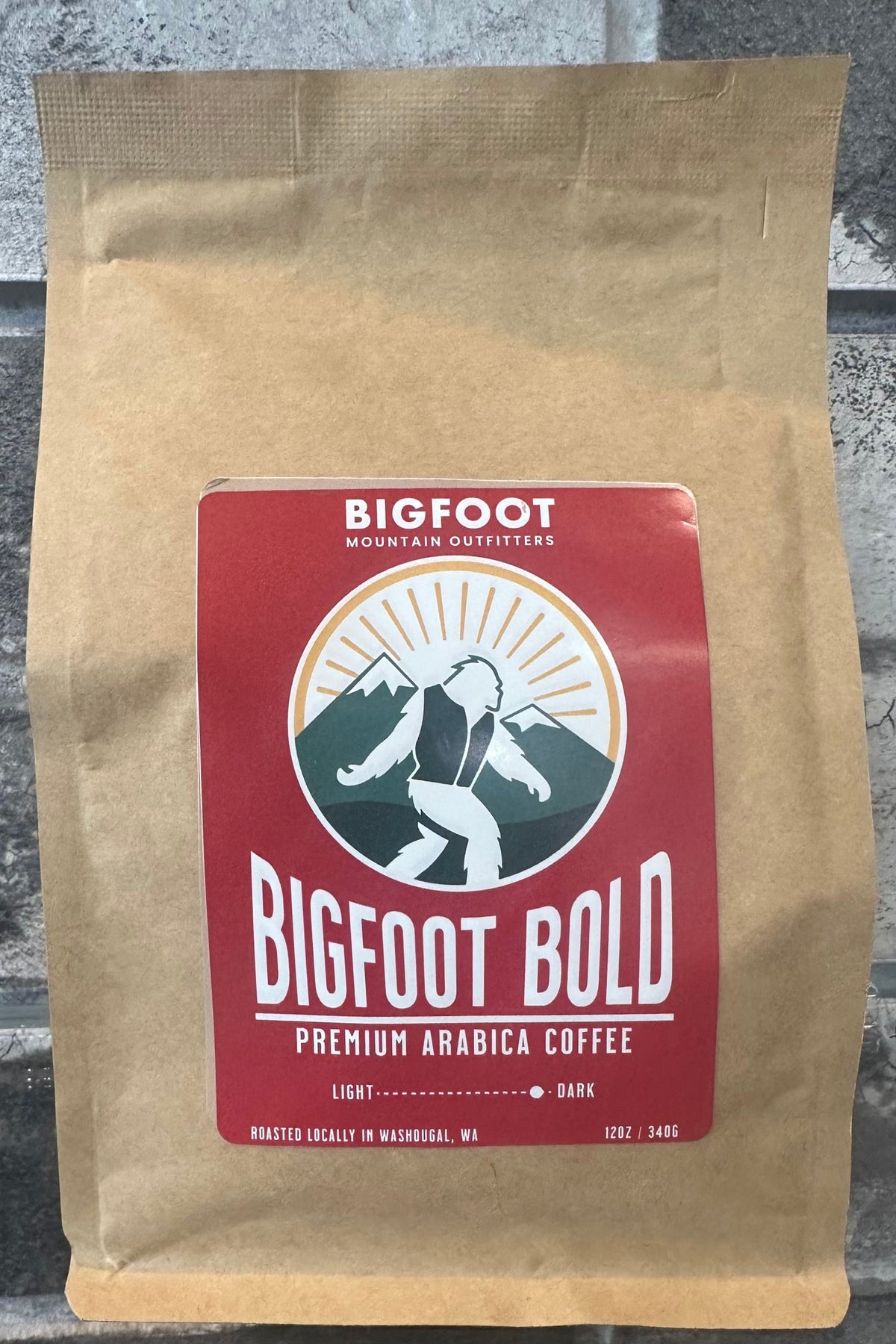 Bigfoot Mountain Outfitters Bigfoot Bold premium dark roast coffee, a bold, smooth campfire-style brew for early mornings at home, the cabin or the campsite, a great gift for coffee lovers