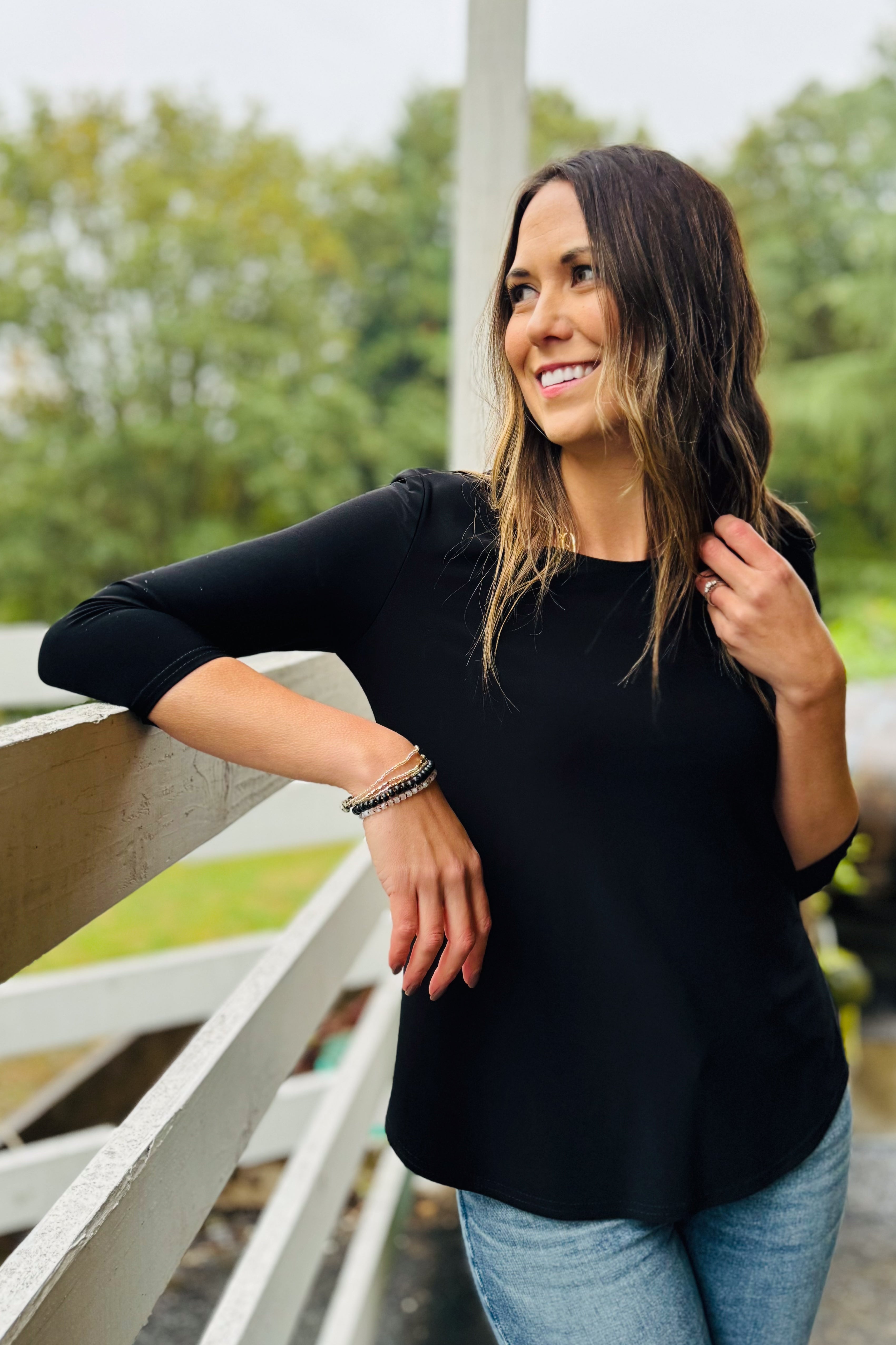 Classic Three Quarter Sleeve T-Shirt