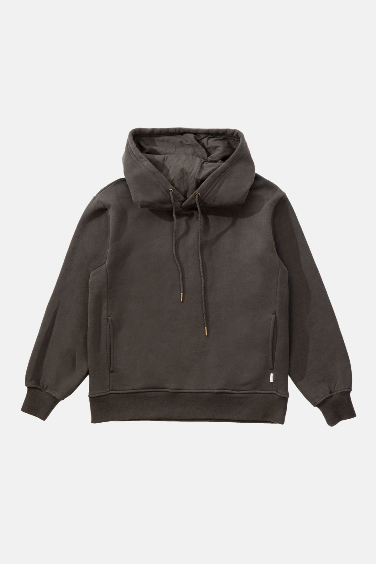 Rhythm classic fleece hoodie in Vintage Black, a durable, soft pullover hoodie for surf mornings, road trips, beach bonfires and relaxed weekends