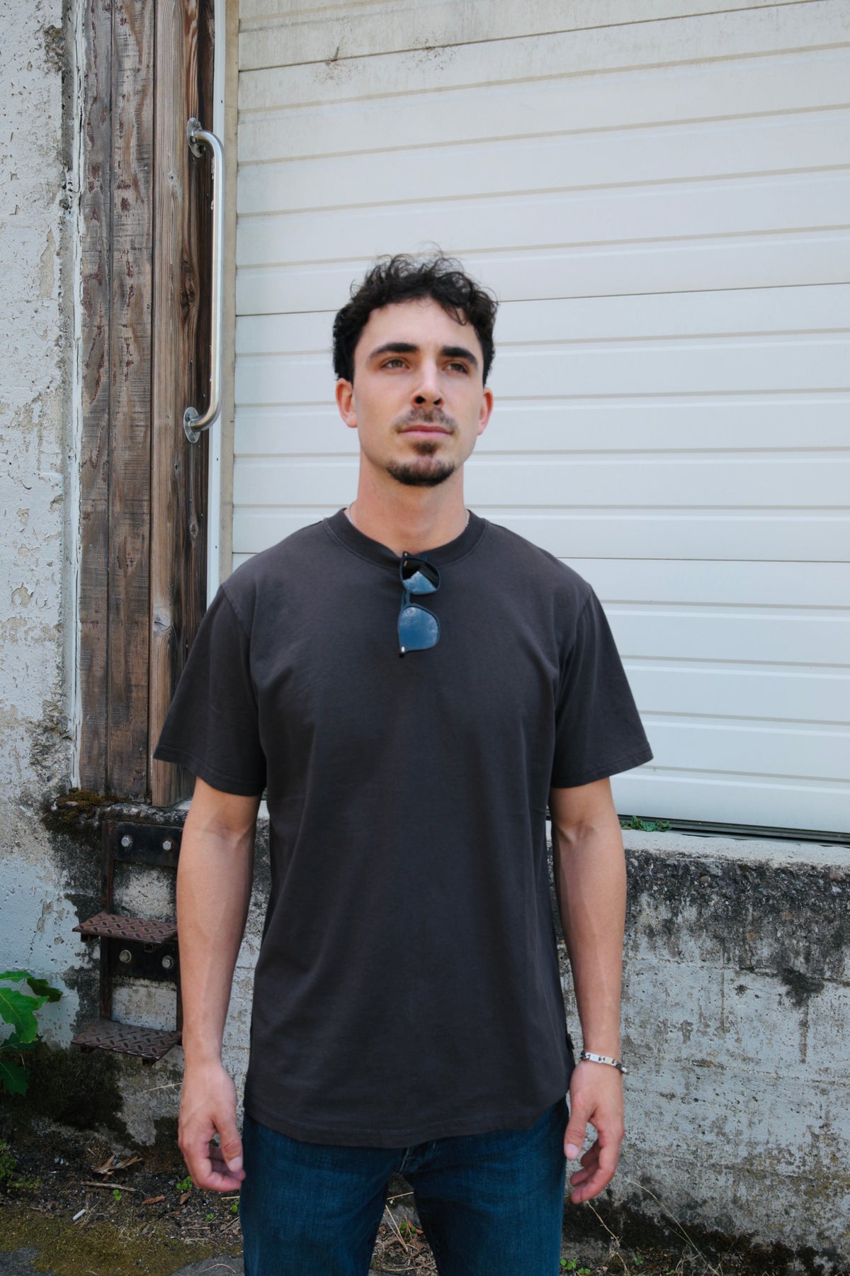 Rhythm classic vintage tee in Vintage Black, a garment-dyed, broken-in feel tee for surf trips, beach days, weekends and layering under a flannel