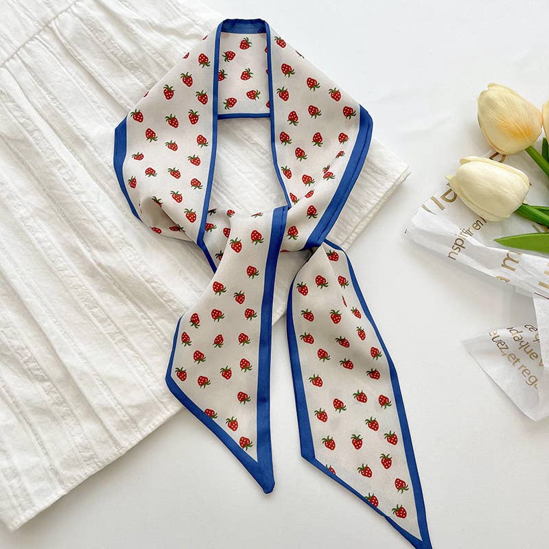 Strawberry Skinny Scarf
