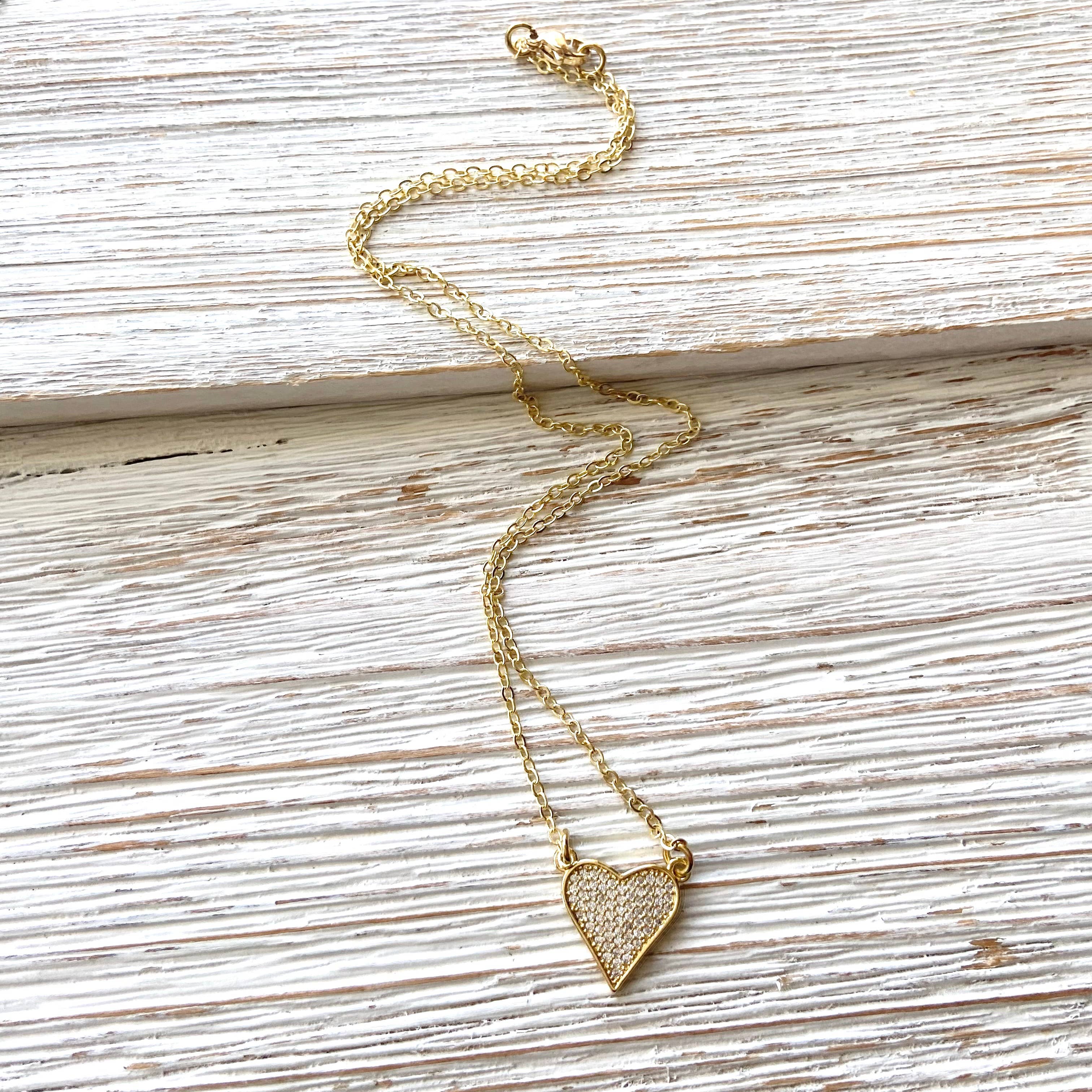 Tiny Heart: Gold / 18”