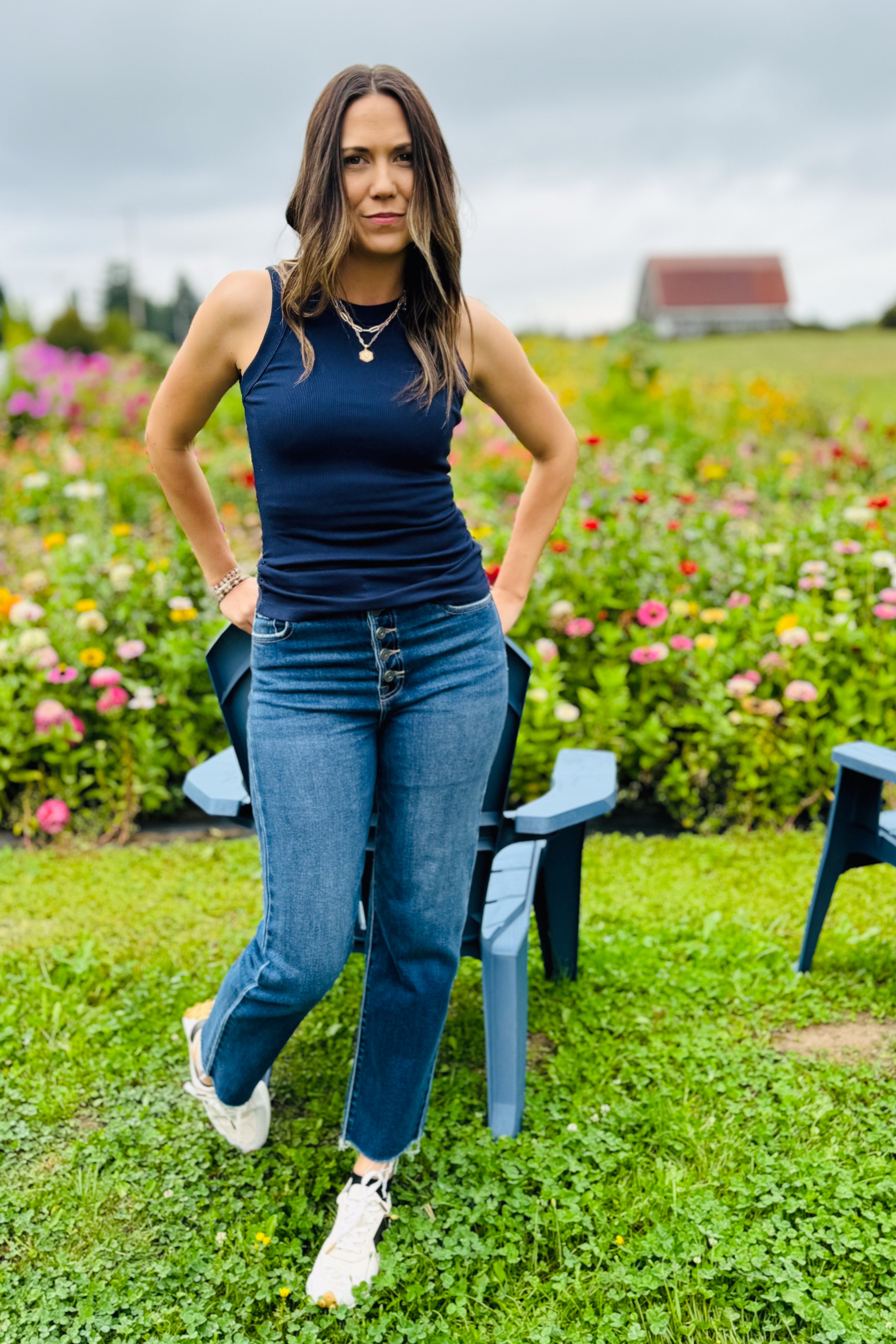 Halley Ruched Tank Nocturnal