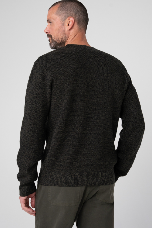 Liverpool Long Sleeve Crew Neck - Olive/Black, a comfortable long sleeve for layering, cool mornings, travel and everyday wear