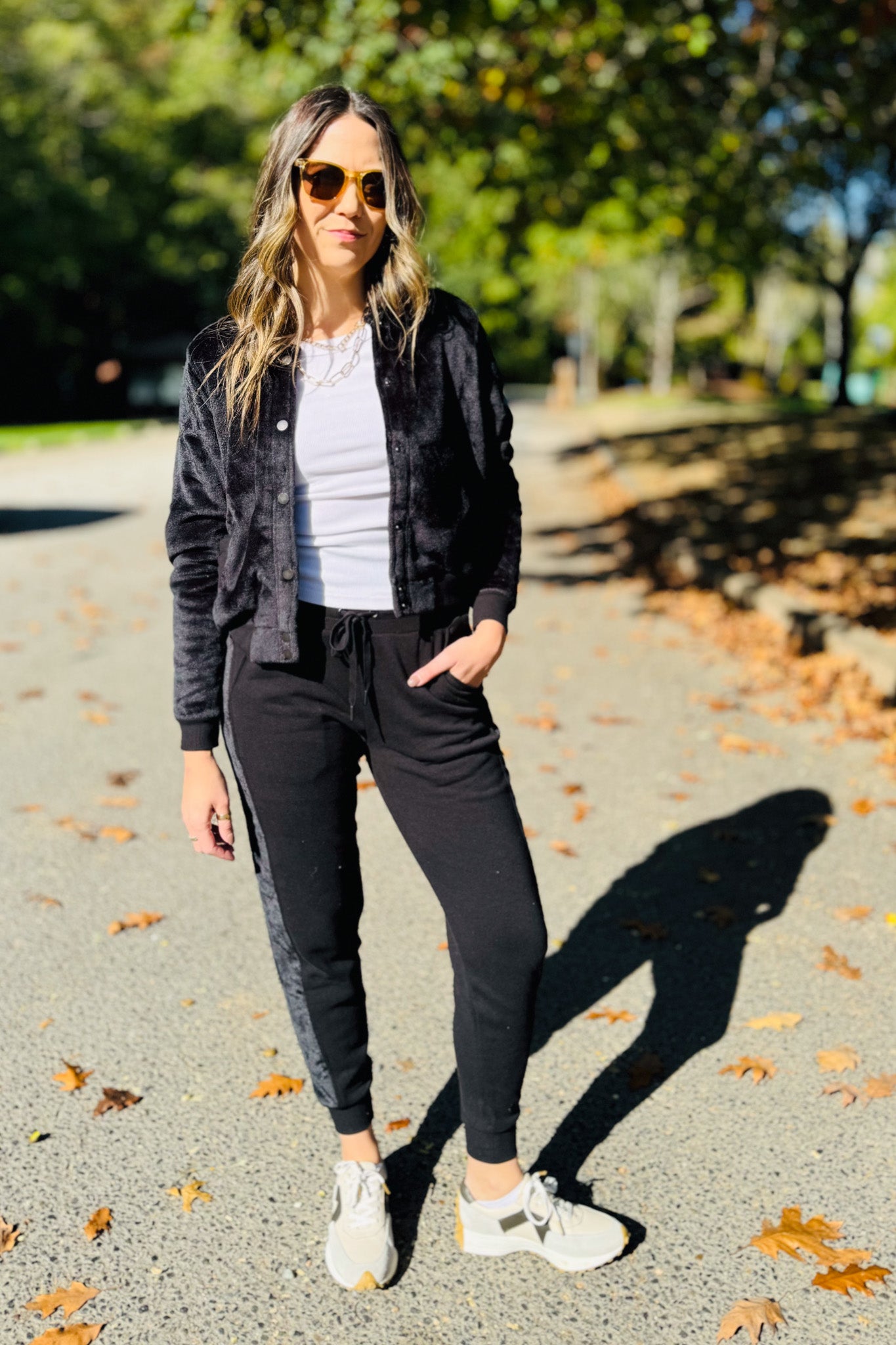 Lynette Sherpa Bomber Jacket