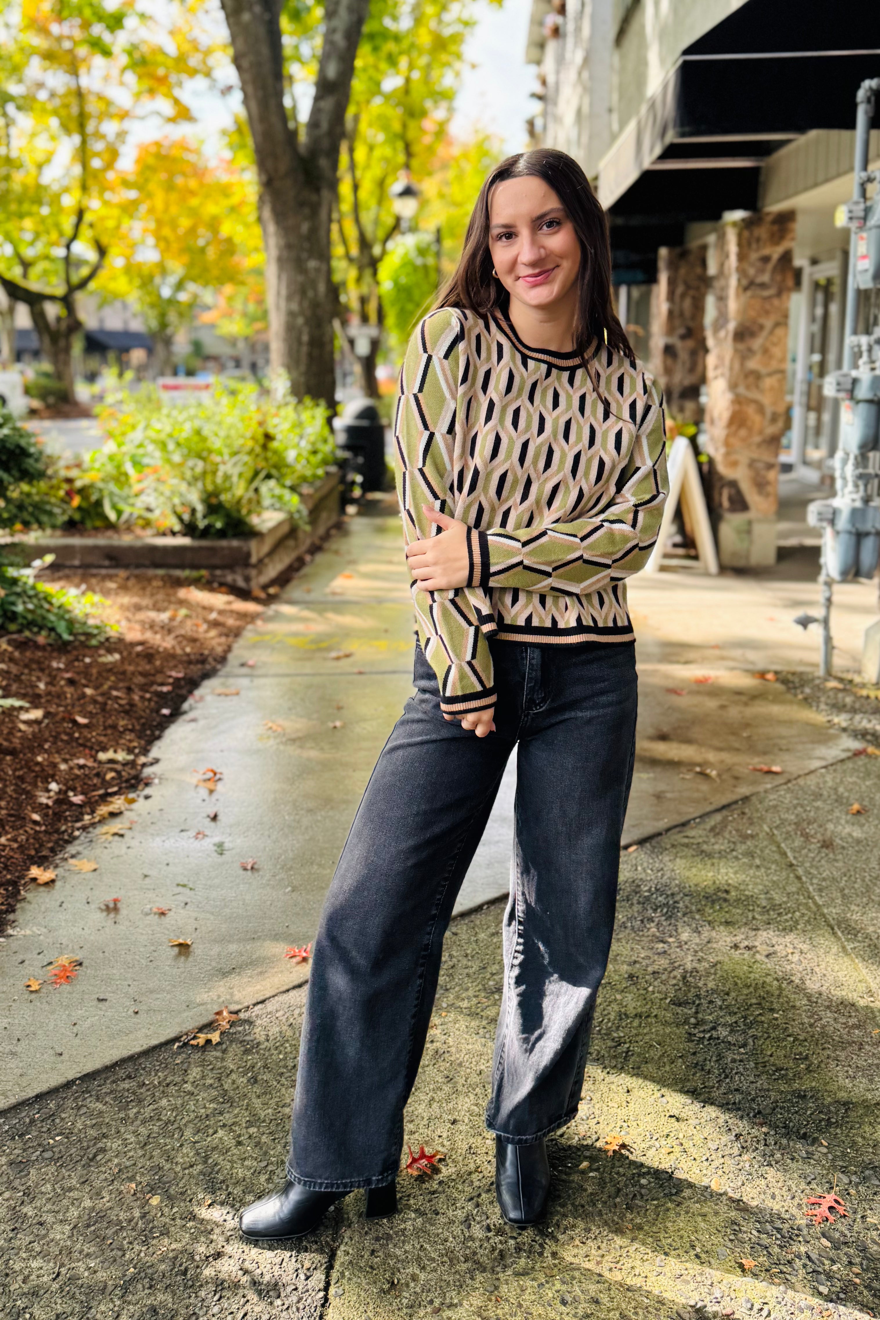 Pattern Knit Sweater