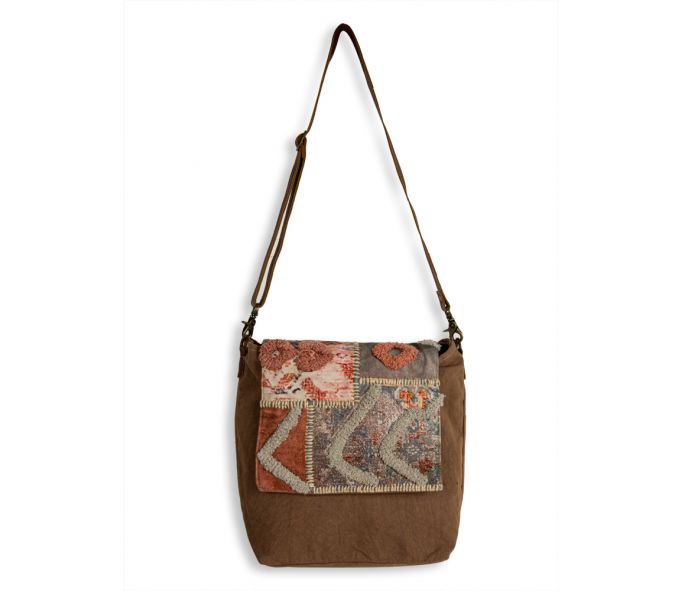 Just Like Home Accent Stitch Shoulder Bag