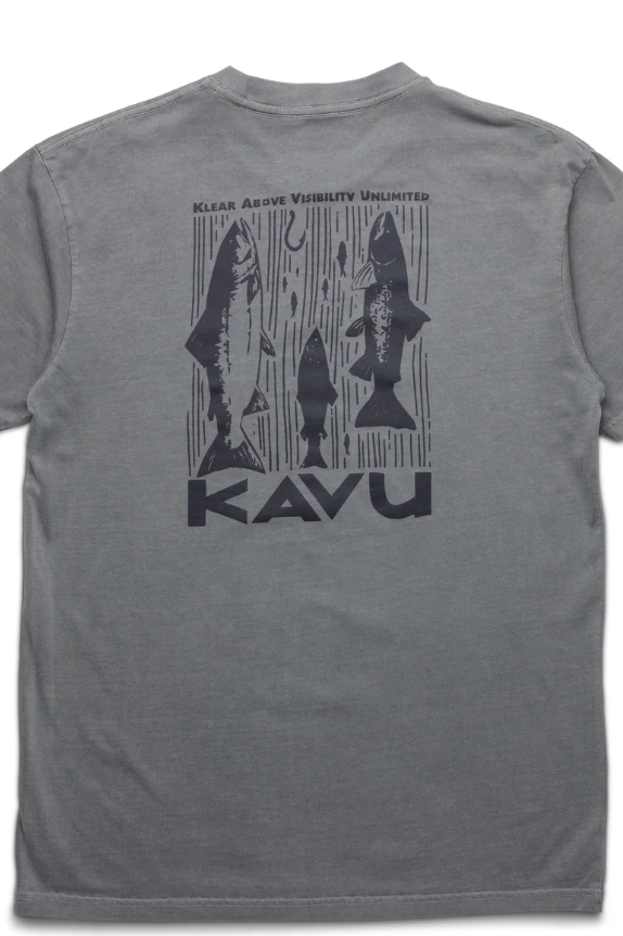 KAVU Salmon Tee - Moonless Night, a soft, comfortable tee for everyday wear, layering, travel and weekend adventures