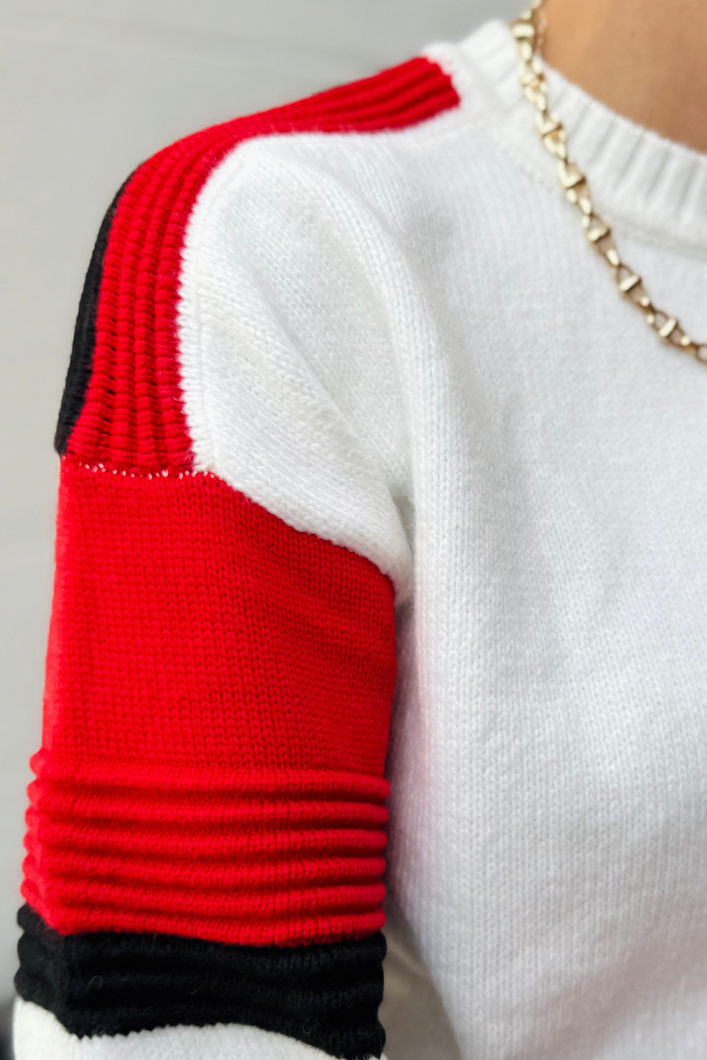 Sporty Stripe Crewneck