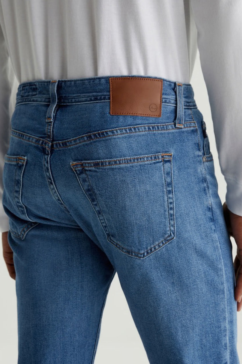 AG Tellis Jean Tailor, comfortable, versatile denim that dresses up for dinner or down for weekends and everyday wear