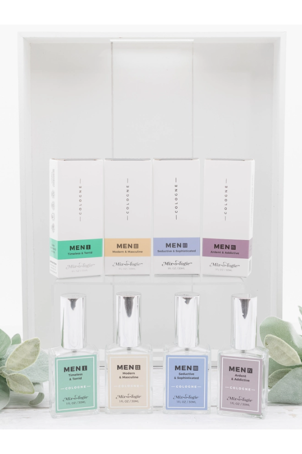 Mixologie Timeless and Torrid Cologne, a signature scent for date nights, the office, special occasions and everyday confidence, a great gift for him
