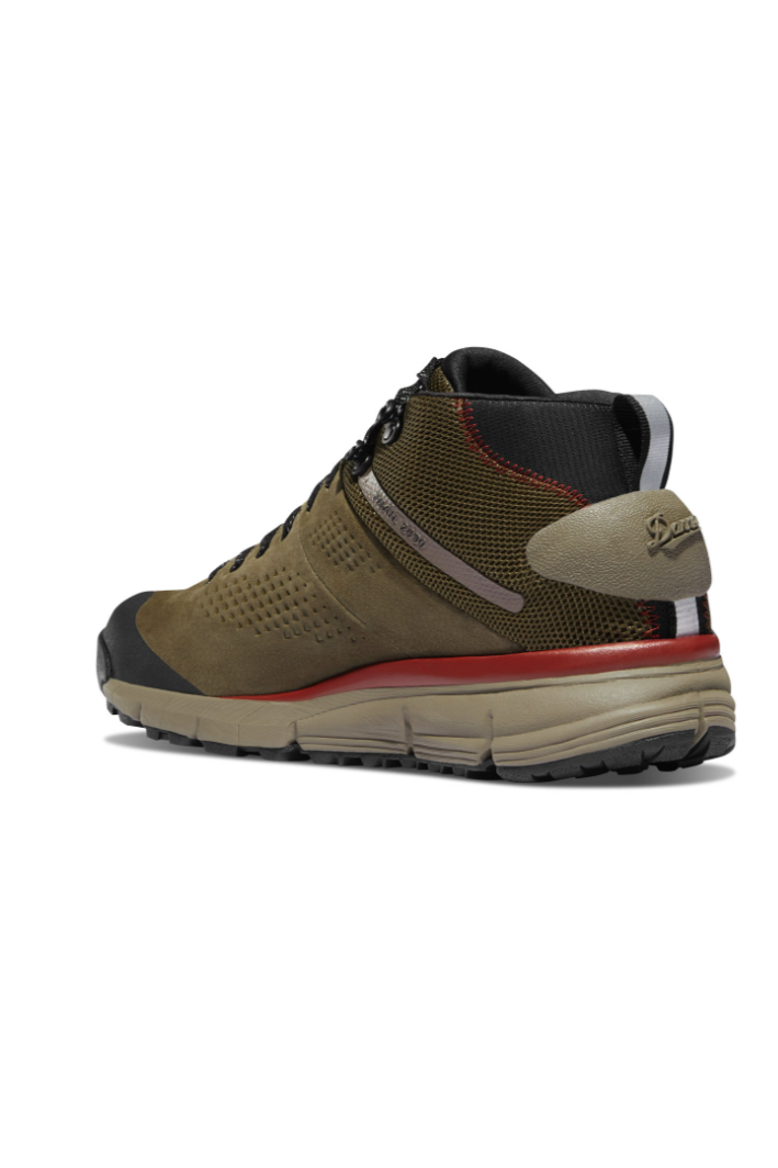 Danner Trail 2650 GTX Mid in Dusty Olive, a waterproof GORE-TEX mid hiking boot for muddy trails, backpacking trips, rainy days and Pacific Northwest adventures