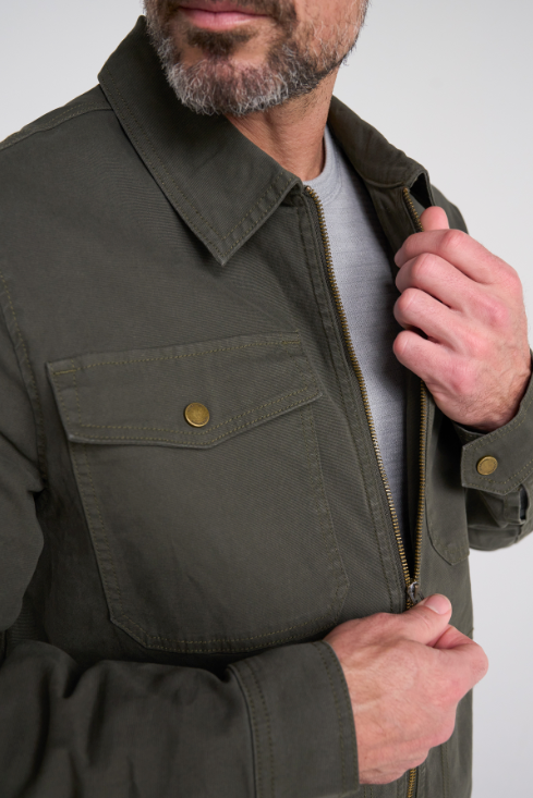 Liverpool Zip Jacket - Pine Grove, a versatile jacket for cool mornings, fall weekends, travel and everyday layering