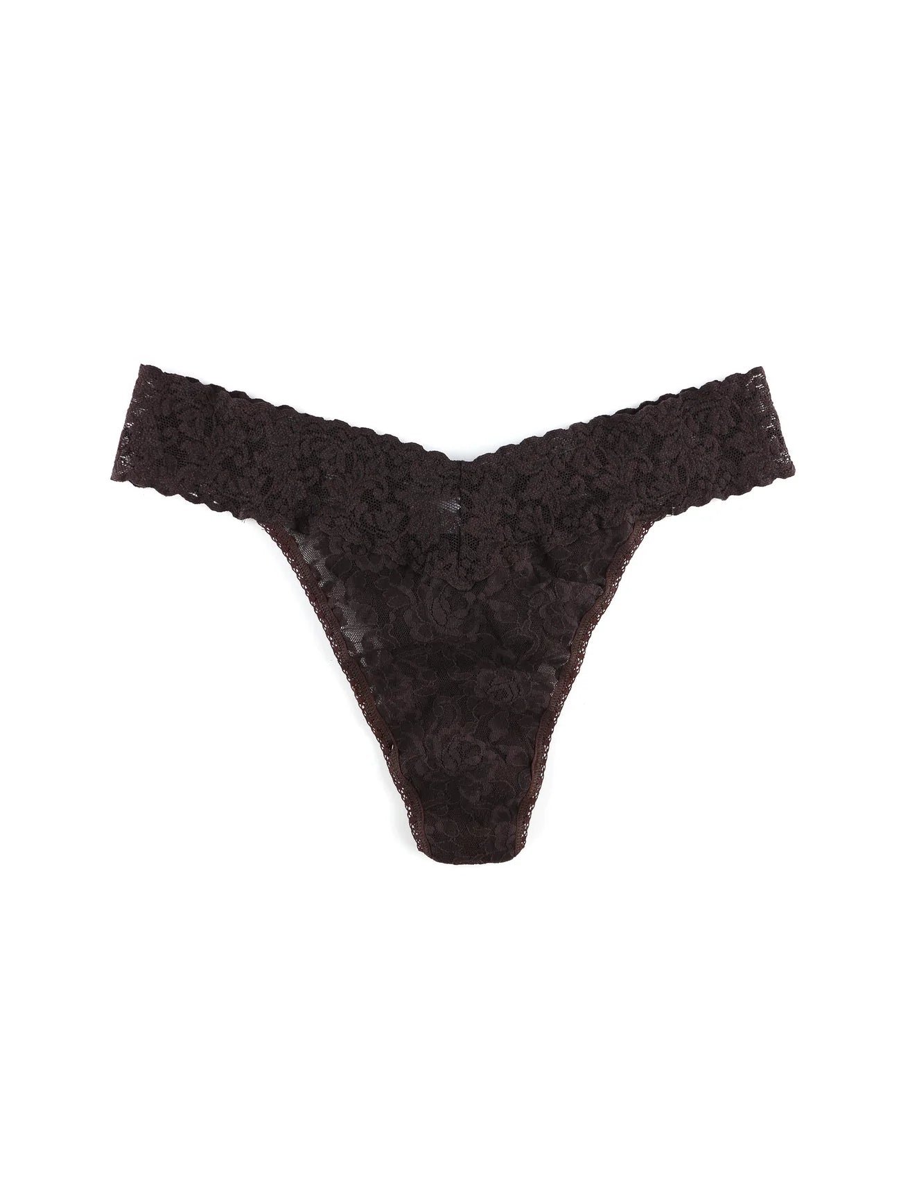 Hanky Panky - Solid Signature Lace Original Rise Thongs - Arktana - Bottoms