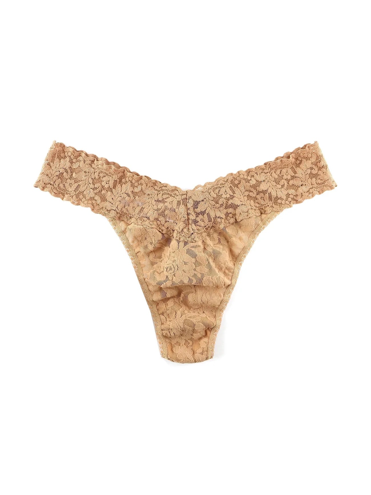 Hanky Panky - Solid Signature Lace Original Rise Thongs - Arktana - Bottoms