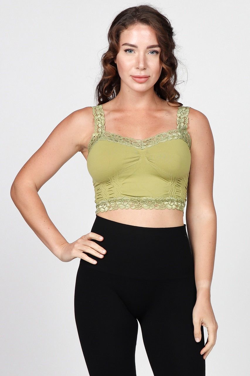 M. Rena - Seamless Lace Bralette - Arktana - Tops
