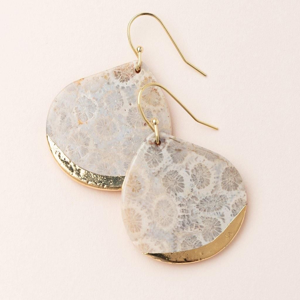 Scout - Stone Dipped Teardrop Earrings - Arktana - Jewelry