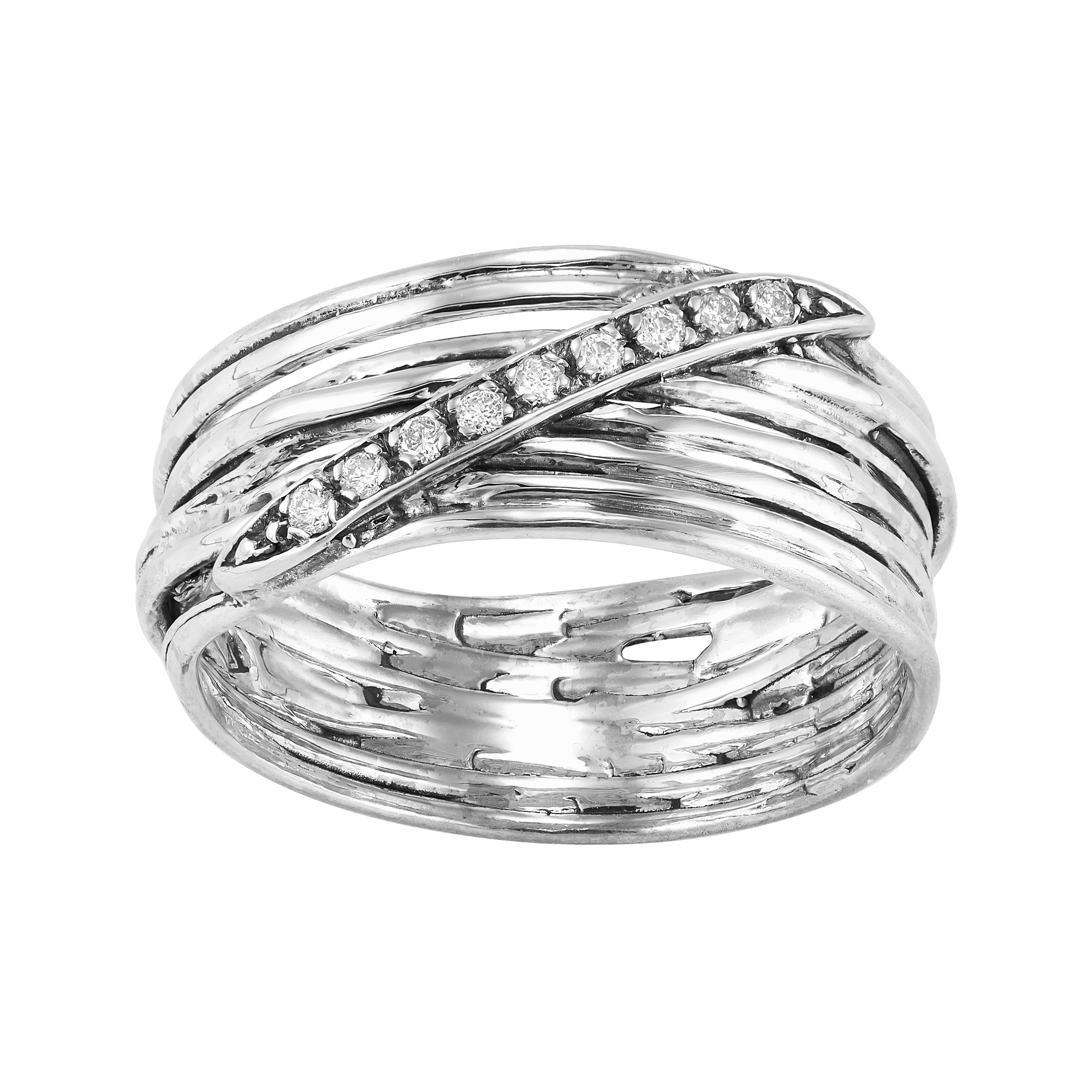 Silpada - Breath Of Fresh Air Diamond Band Ring - Arktana - Jewelry