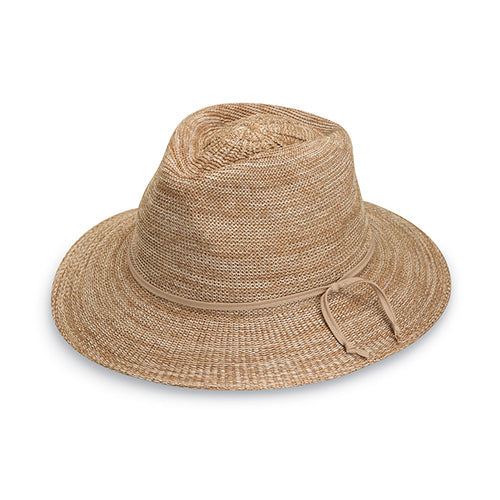 Victoria Fedora Hat-Mixed Camel