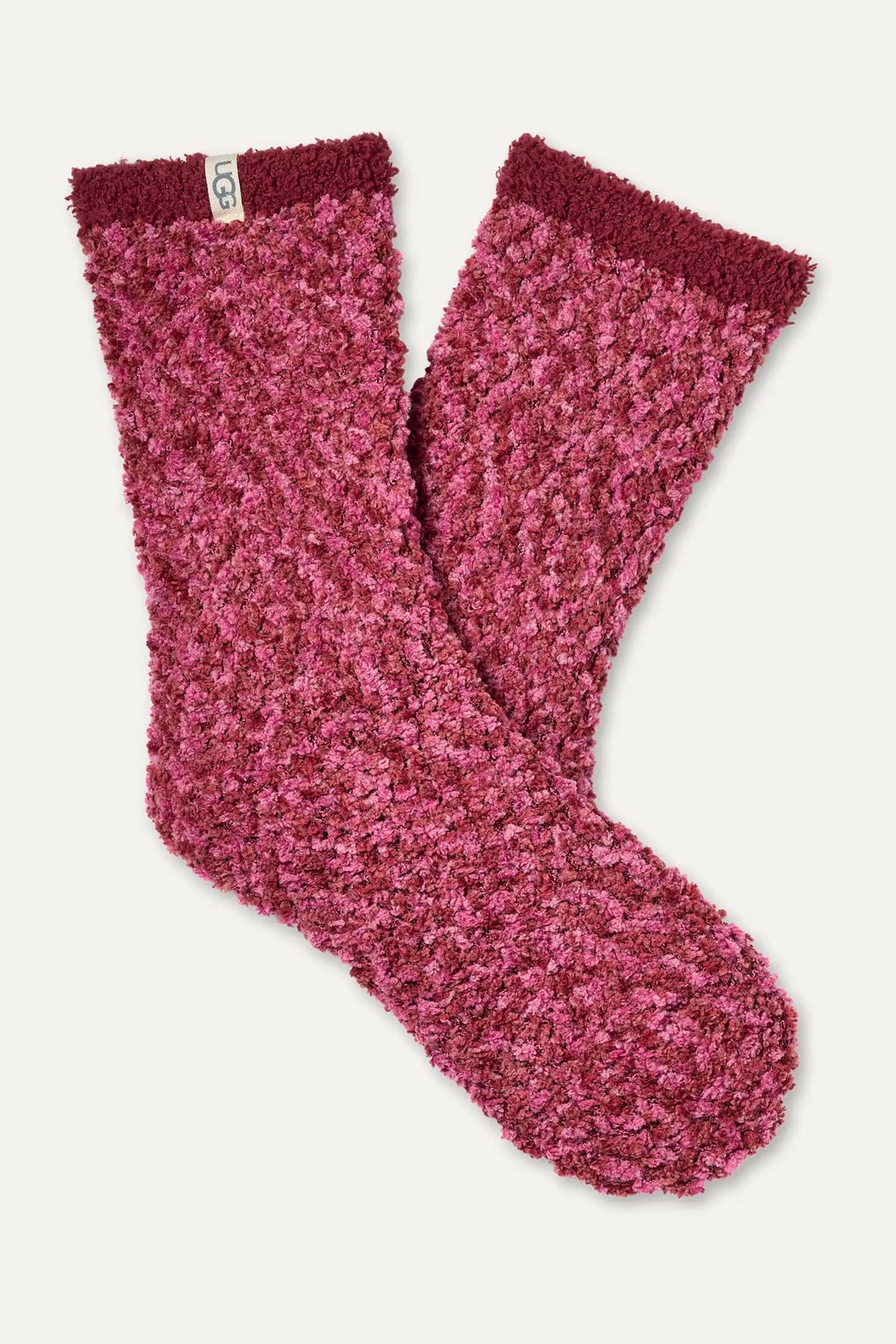 Cozy Chenille Sock - Coffee Berry
