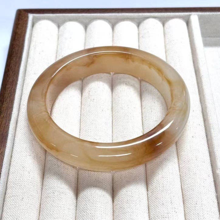 Trendy Geometric Resin Stackable Bangle Bracelet