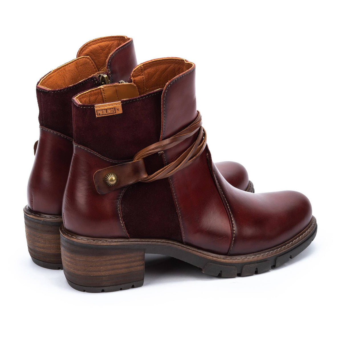 Pikolinos San Sebastian Side Zip Boot in Arcilla - detail