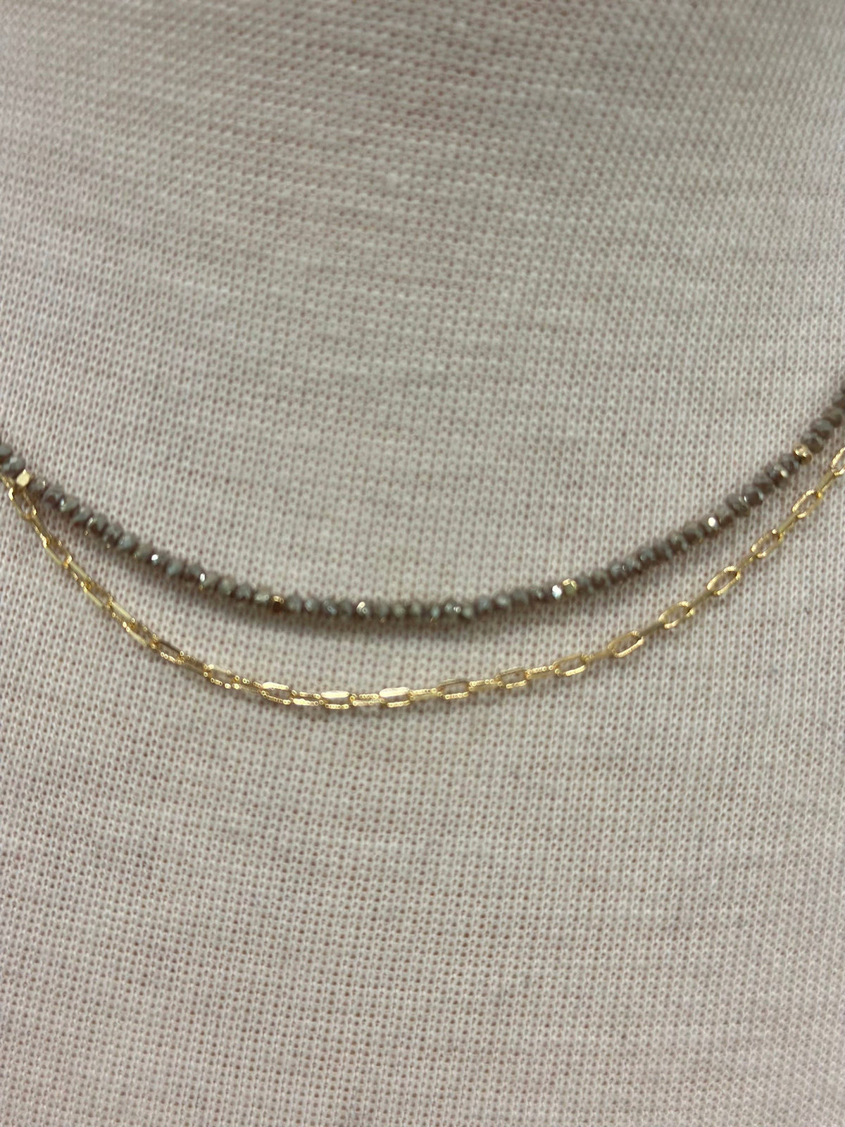 Bead And Link Necklace - view 2