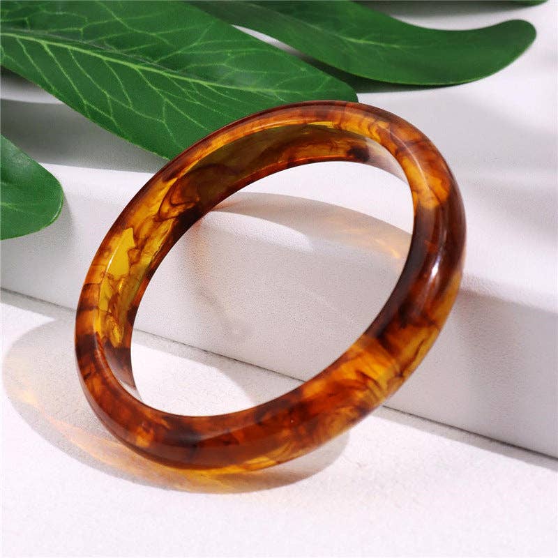 Tortoise Irregular Single Acrylic Bracelets