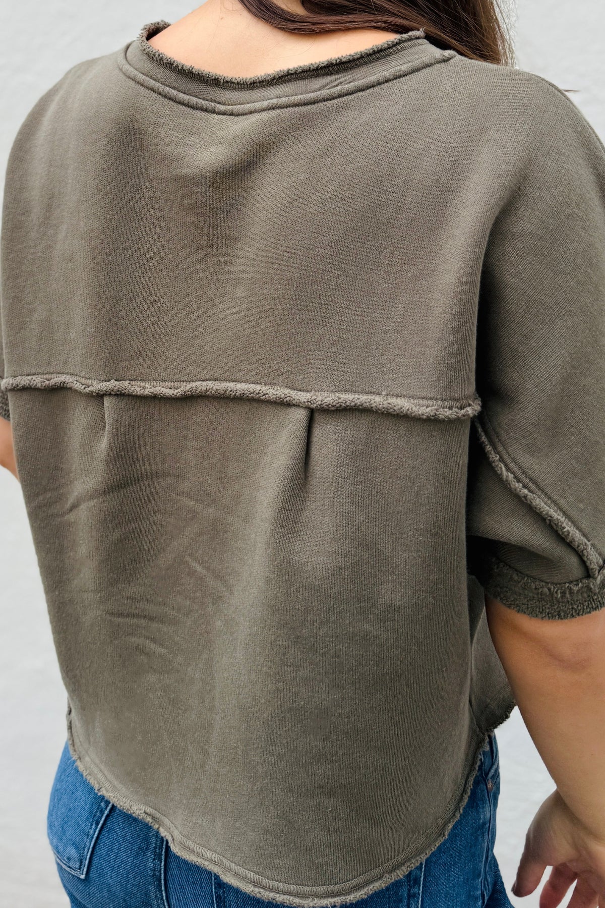 Vita Fleece Short Sleeve Pullover - Kombu Pigment