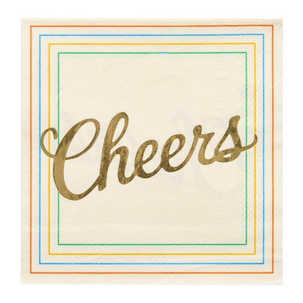'Cheers' Cocktail Napkins/26pk | Sophistiplate