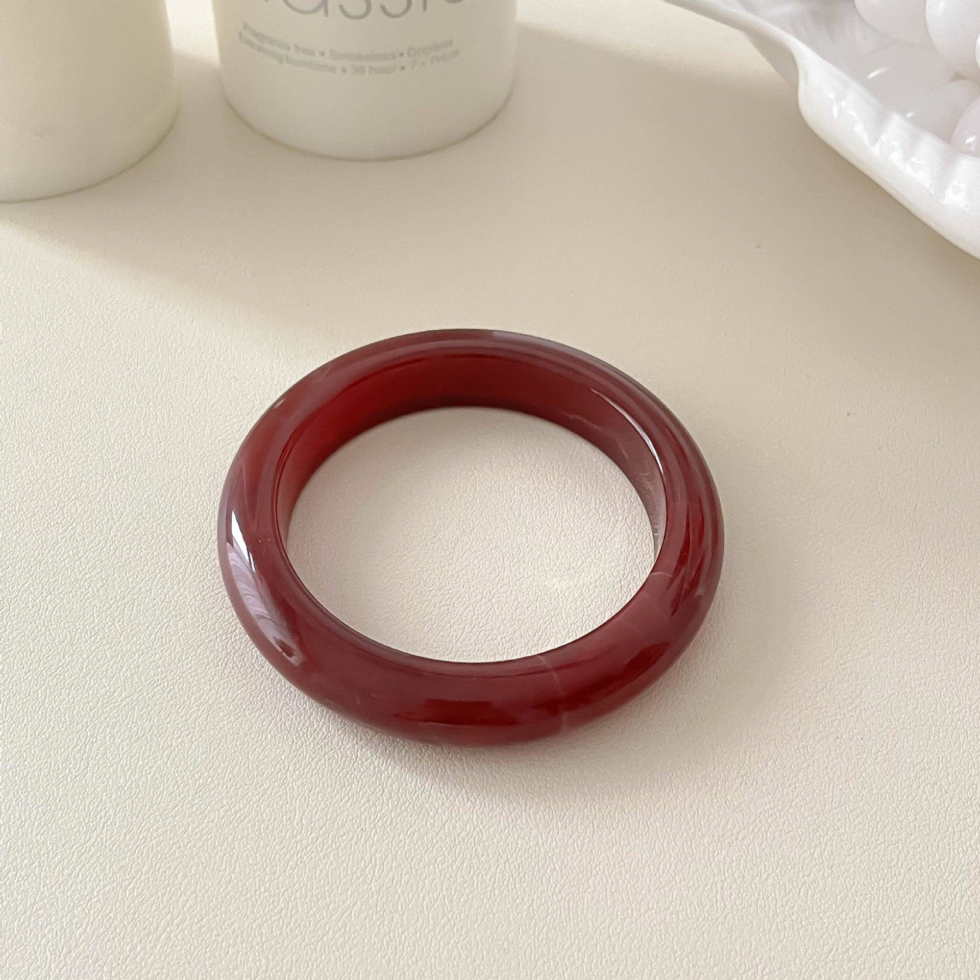 Trendy Geometric Resin Stackable Bangle Bracelet