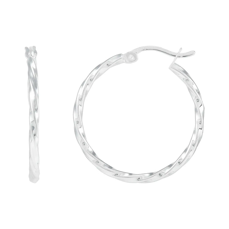 Endless Twist Hoop Earrings