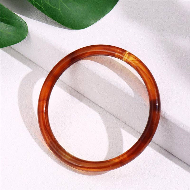 Skinny Tortoise Irregular Single Acrylic Bracelets
