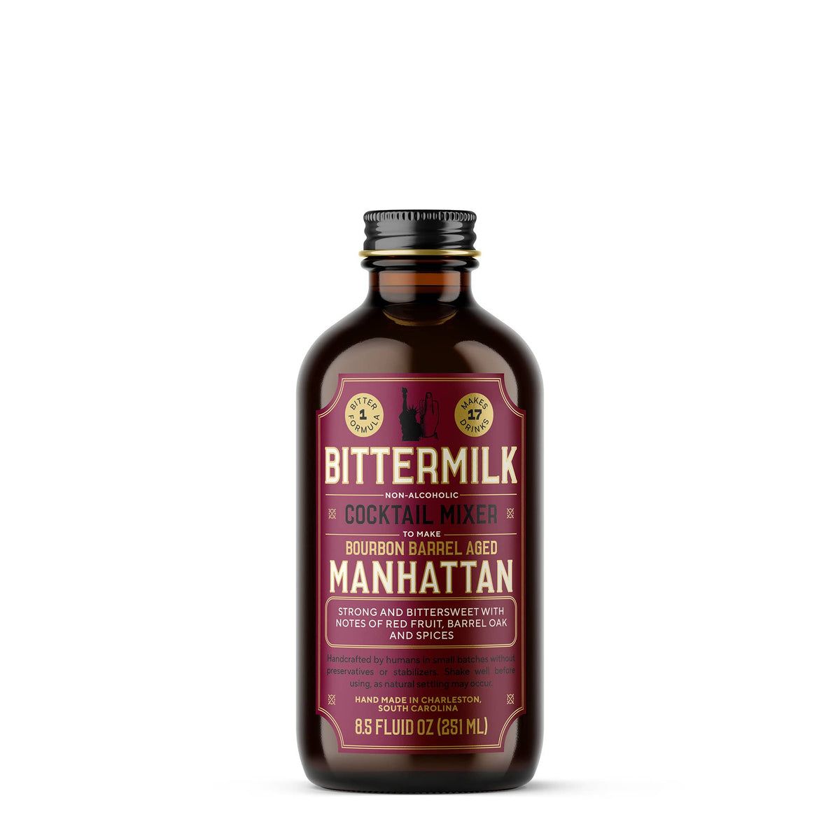 Bourbon Barrel Aged Manhattan Cocktail Mixer | Bittermilk Bottling Co.