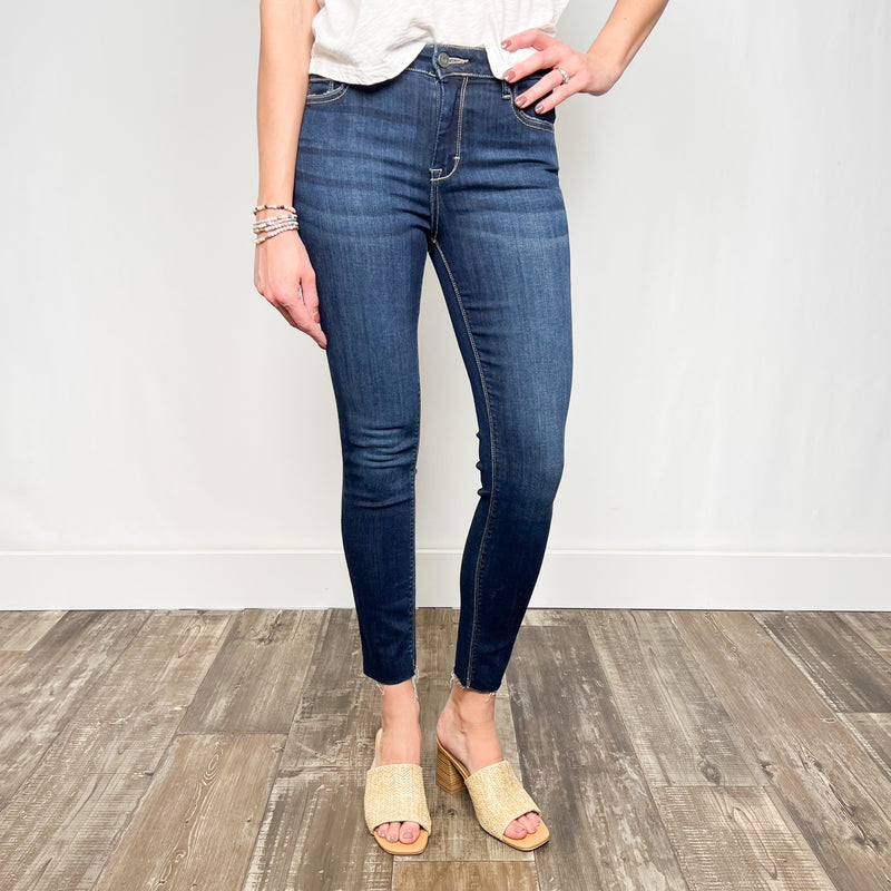 Amelia Raw Hem Stretch Skinny