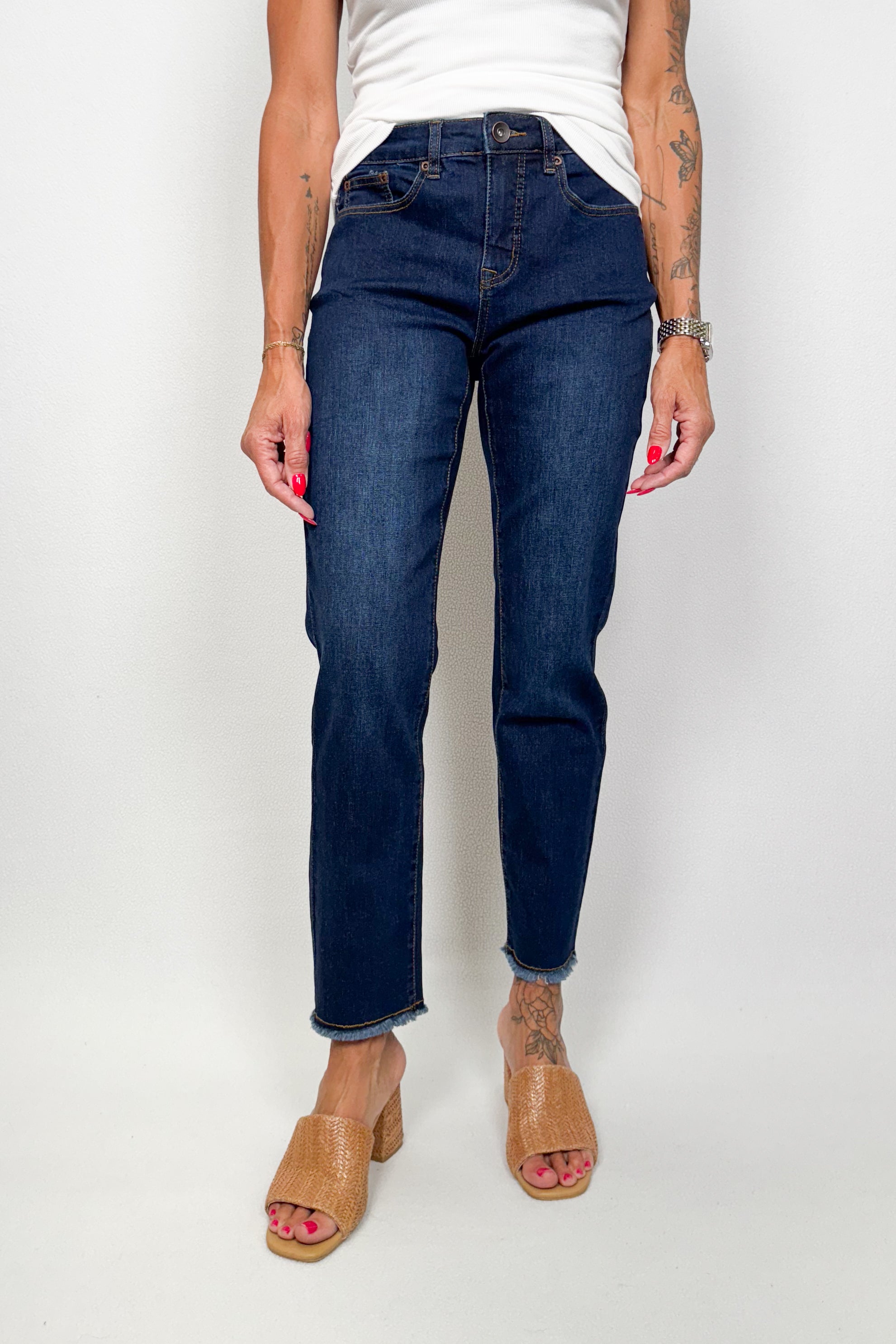 Audrey Straight Leg Girlfriend Jeans