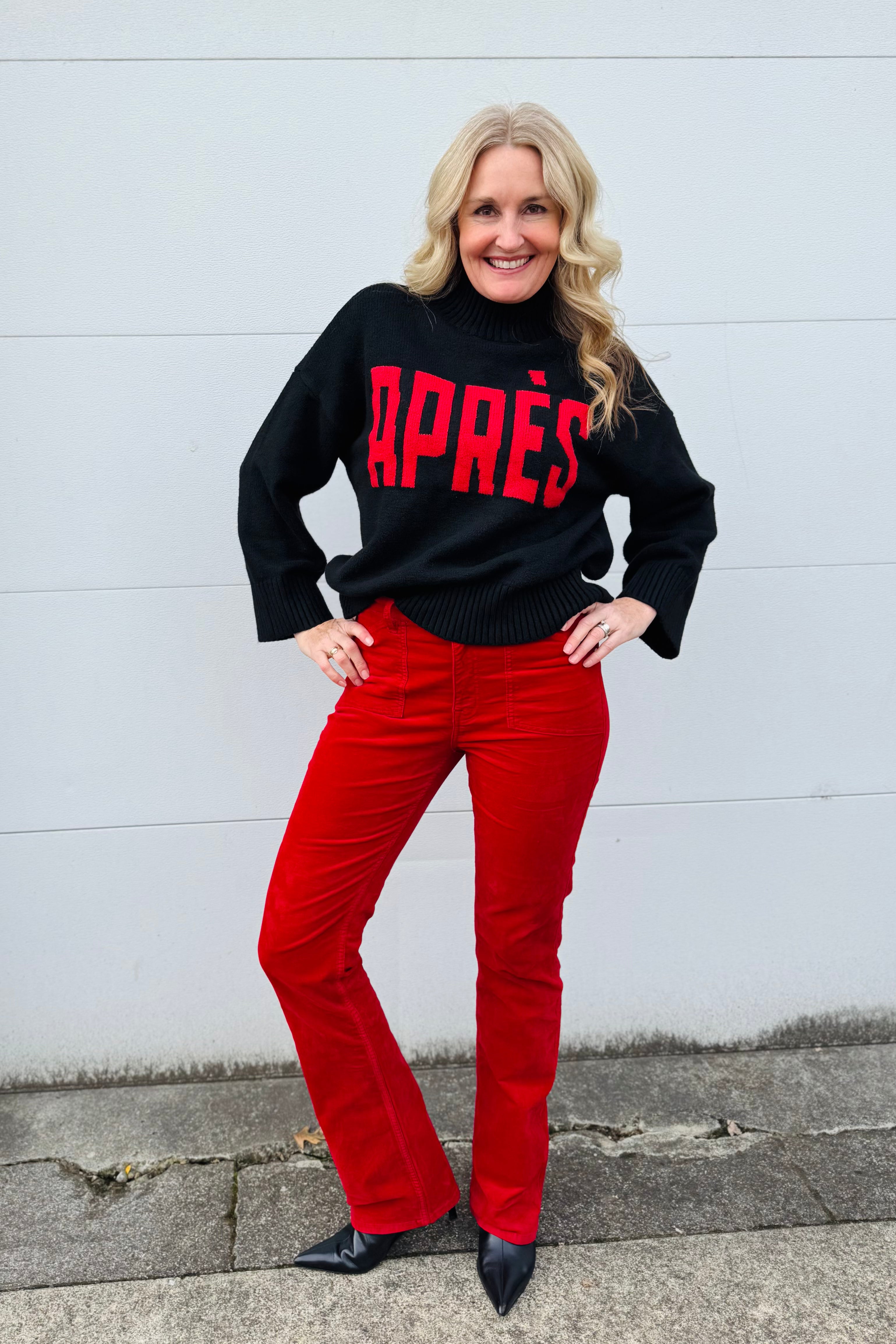 Apres Intarsia Mock Sweatshirt